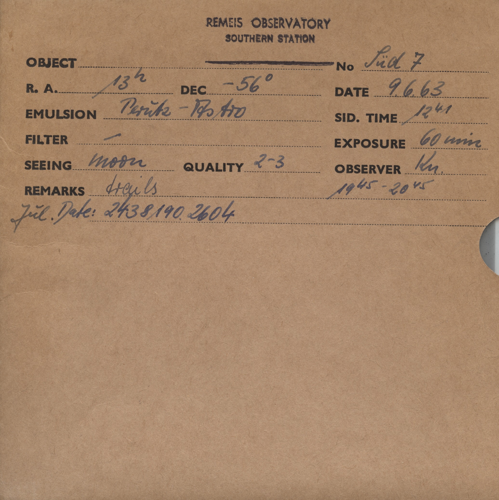 Plate envelope