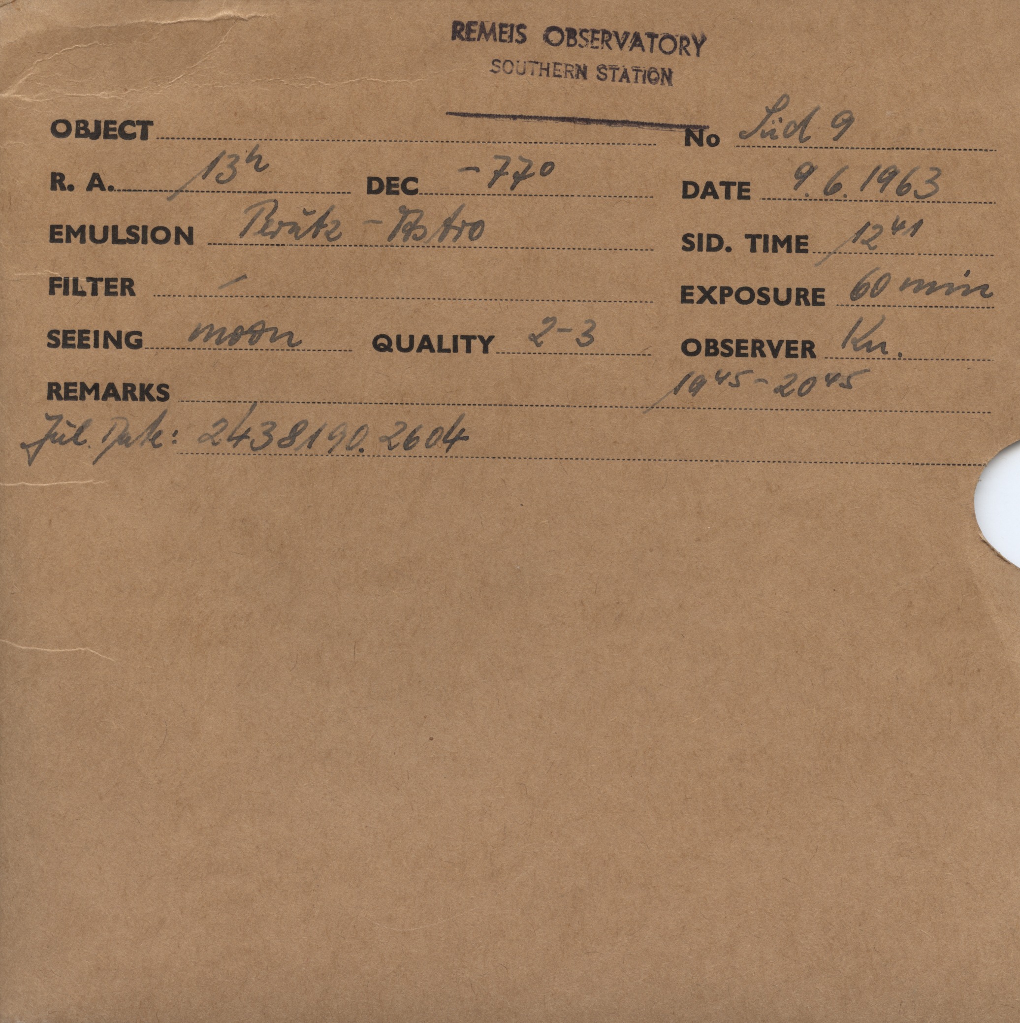Plate envelope