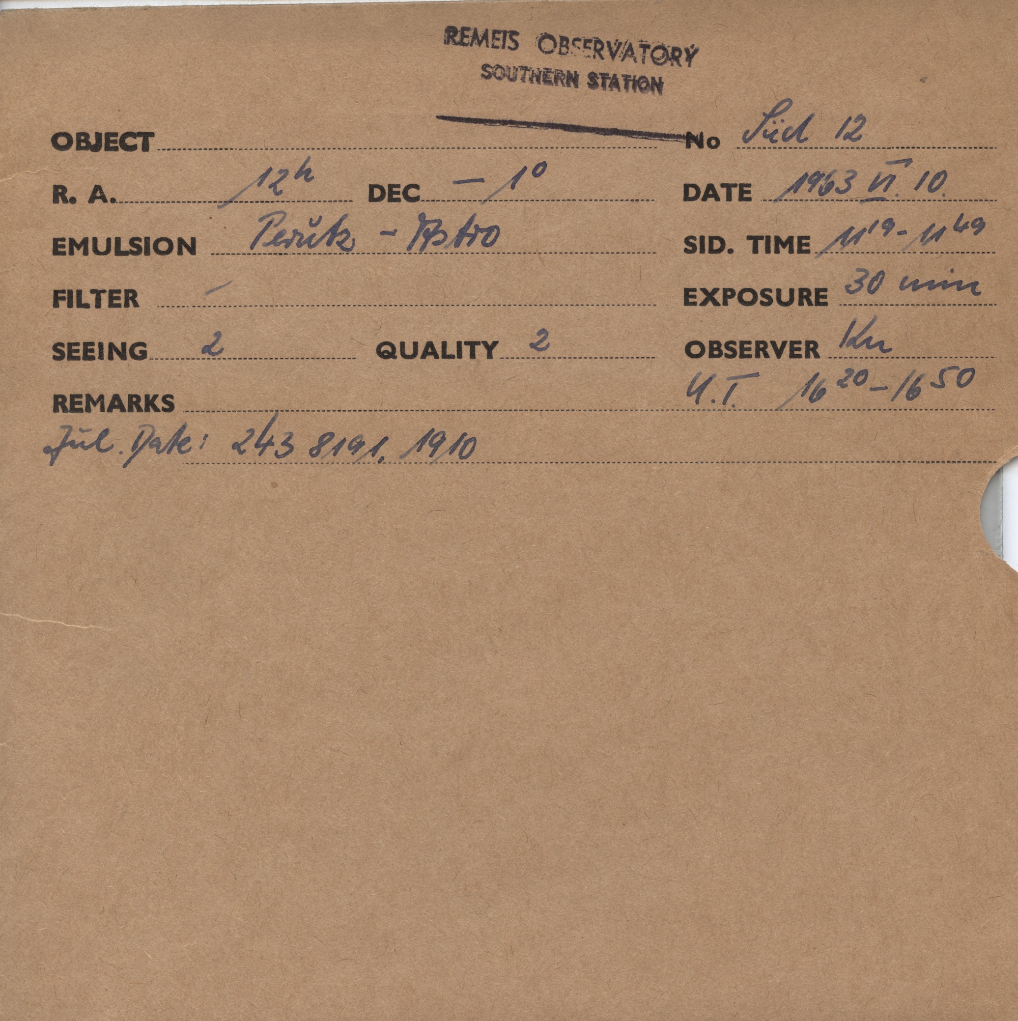 Plate envelope