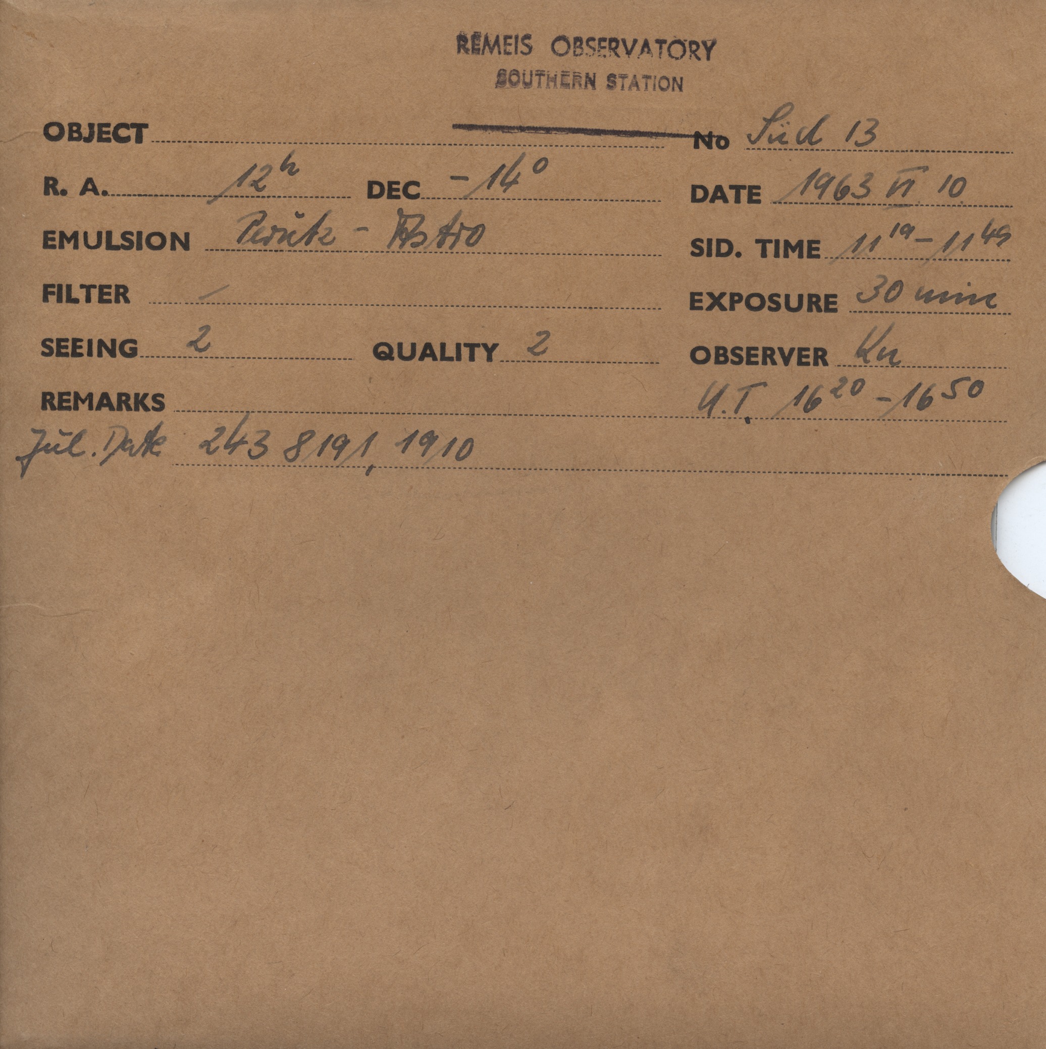 Plate envelope