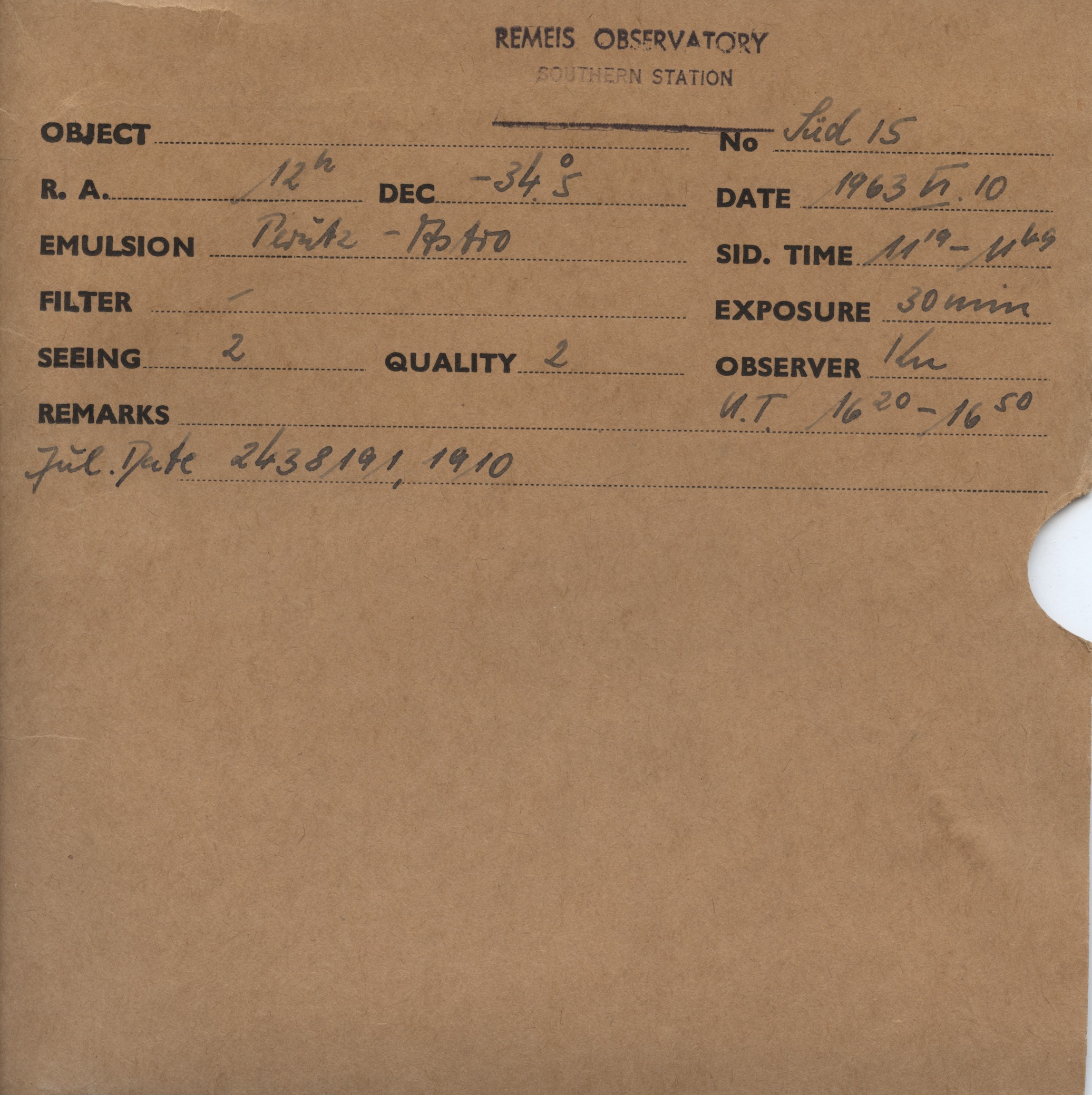 Plate envelope
