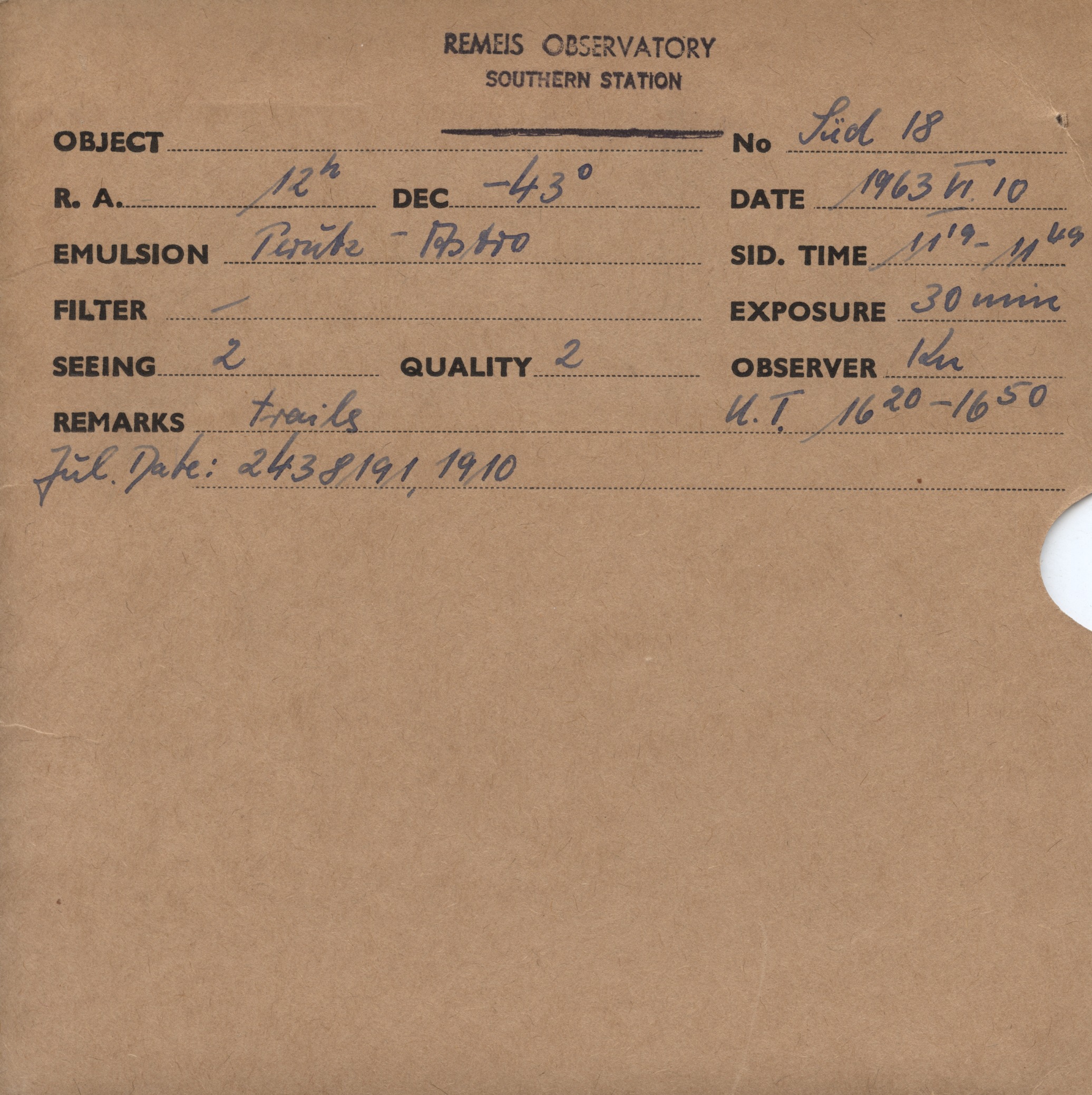 Plate envelope
