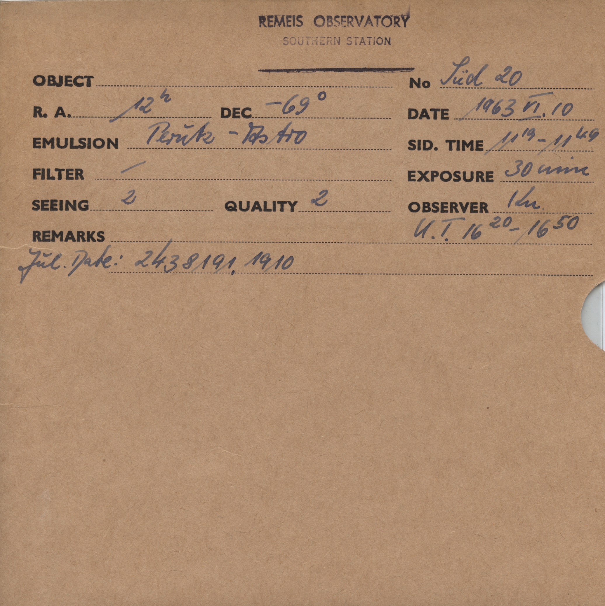 Plate envelope