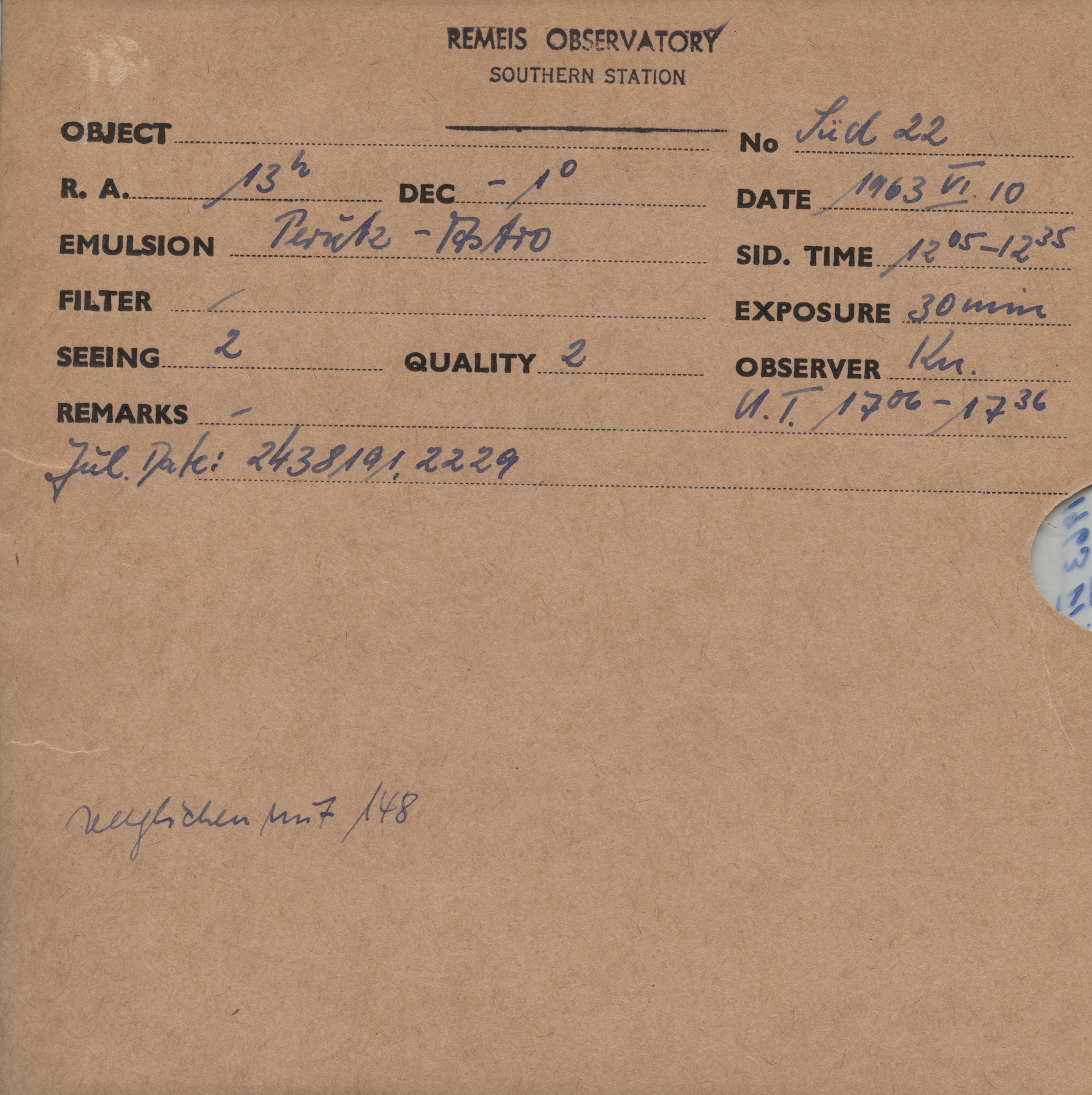 Plate envelope