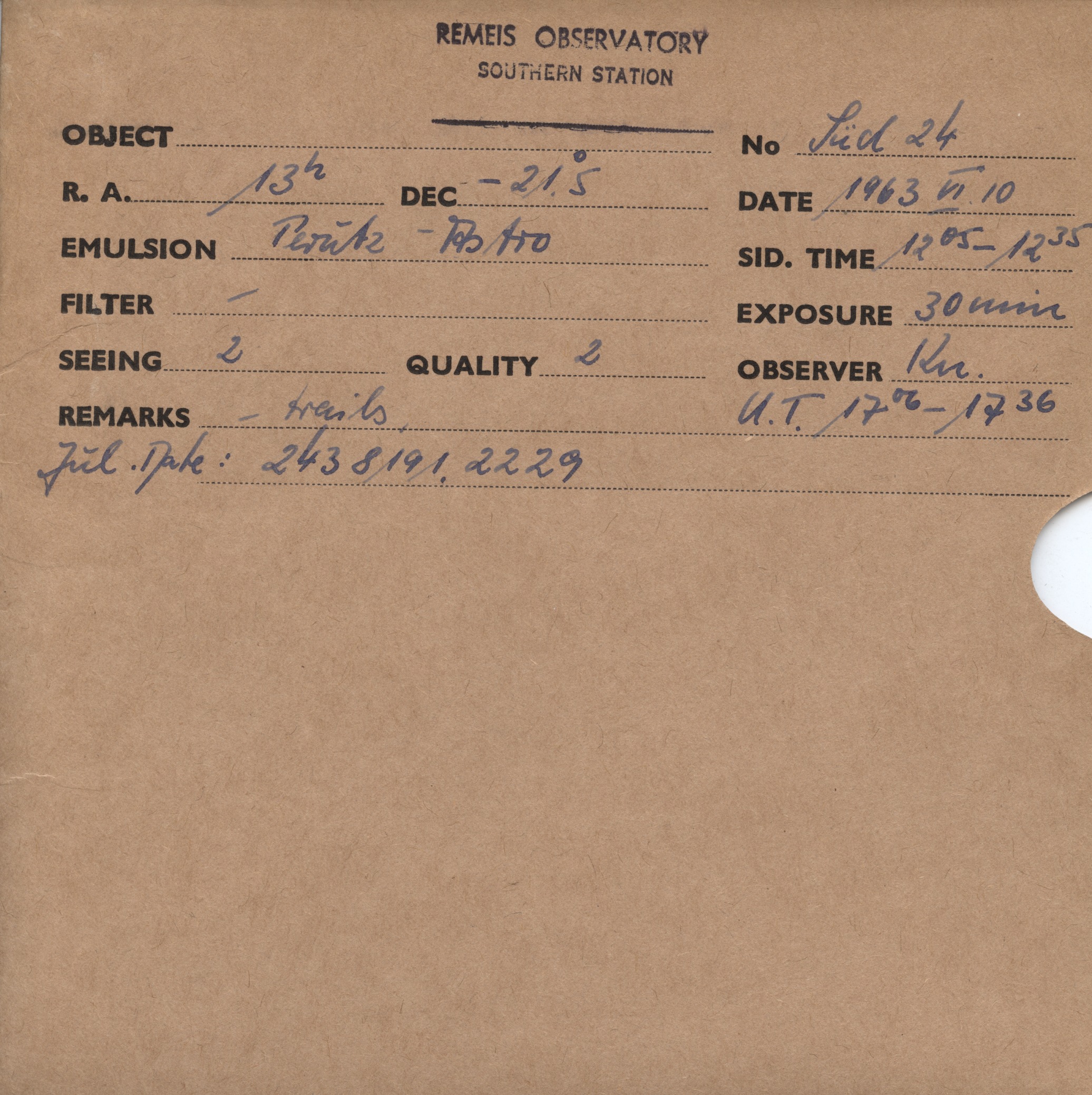 Plate envelope