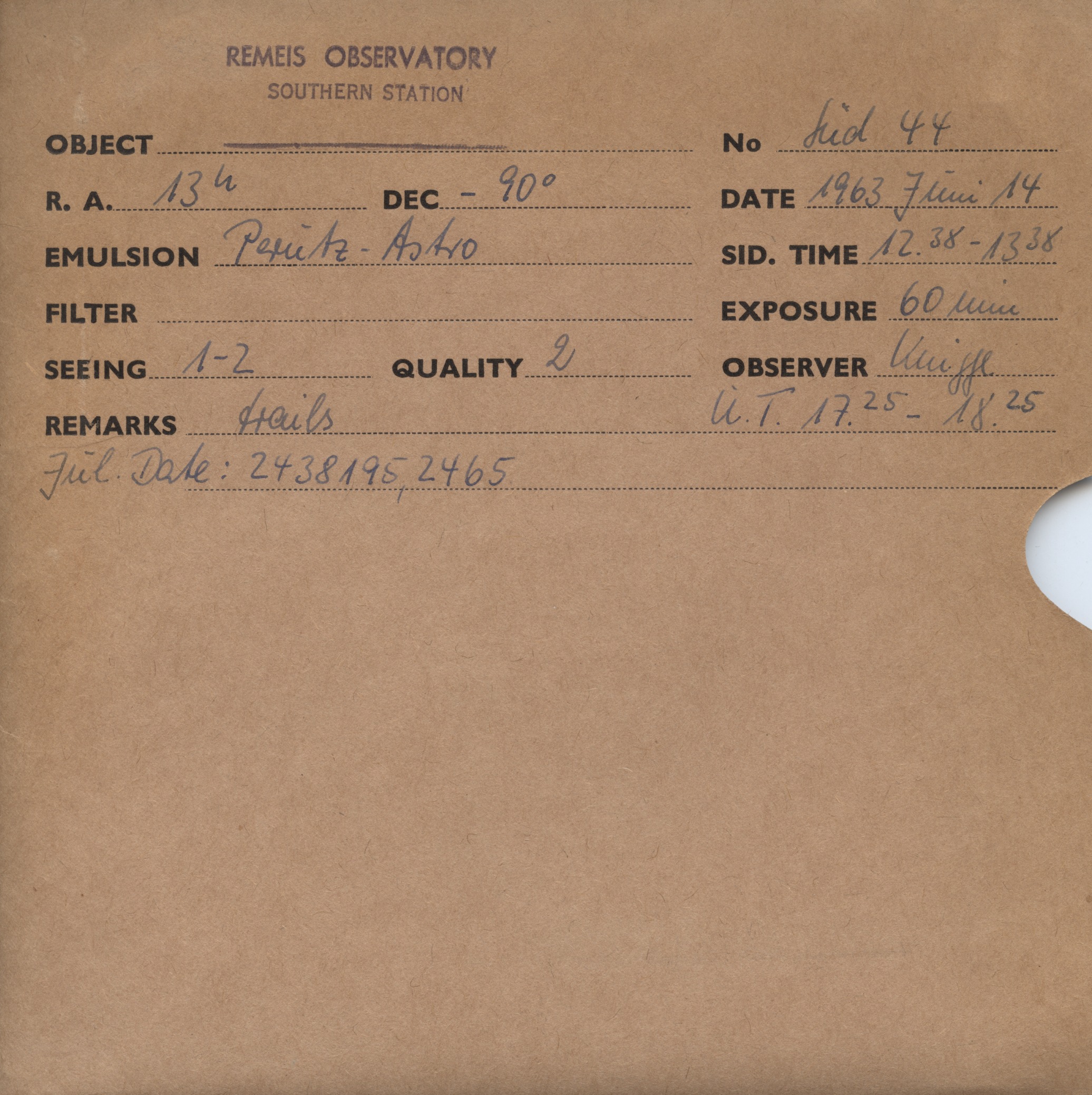 Plate envelope