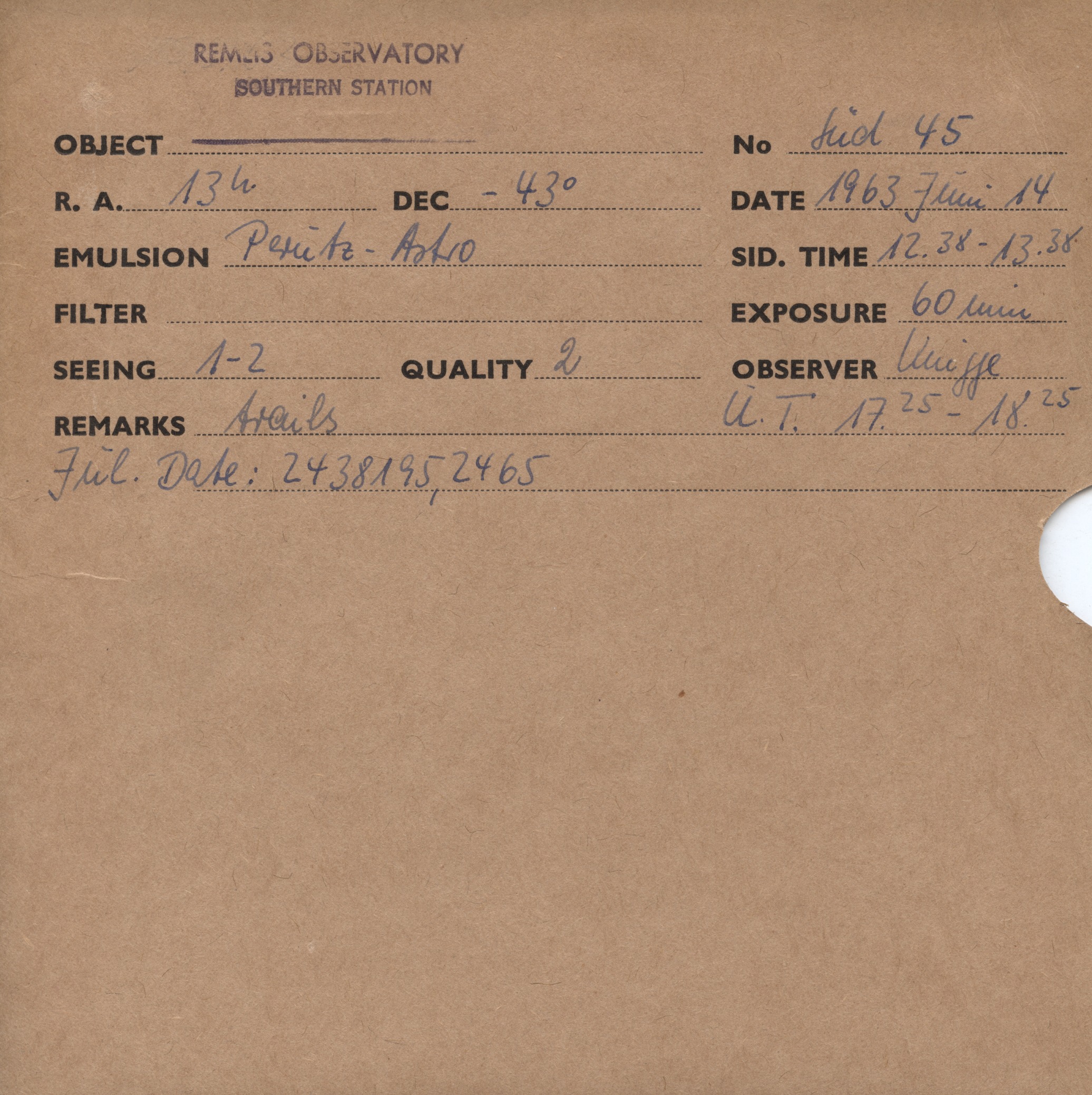 Plate envelope