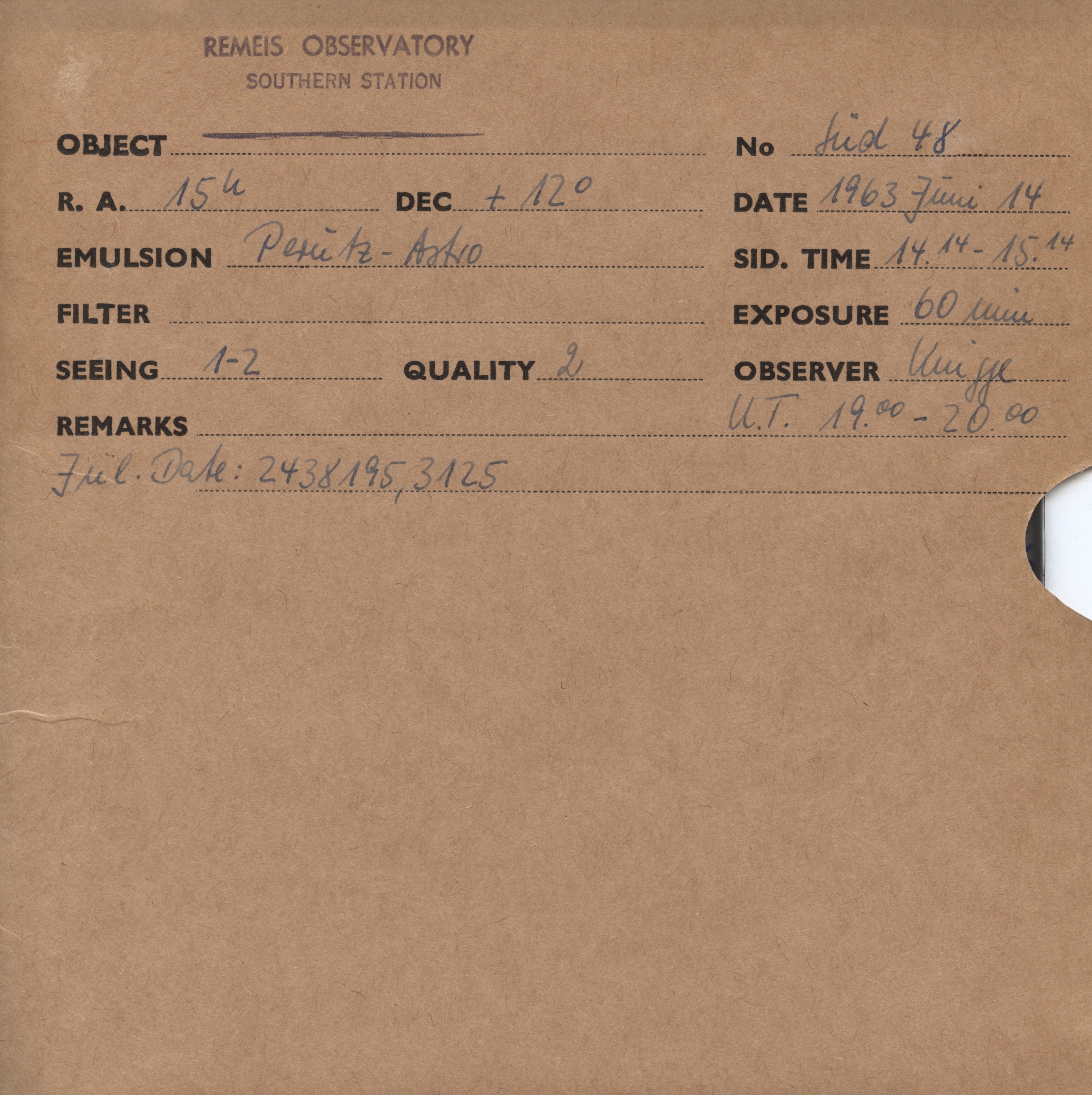 Plate envelope