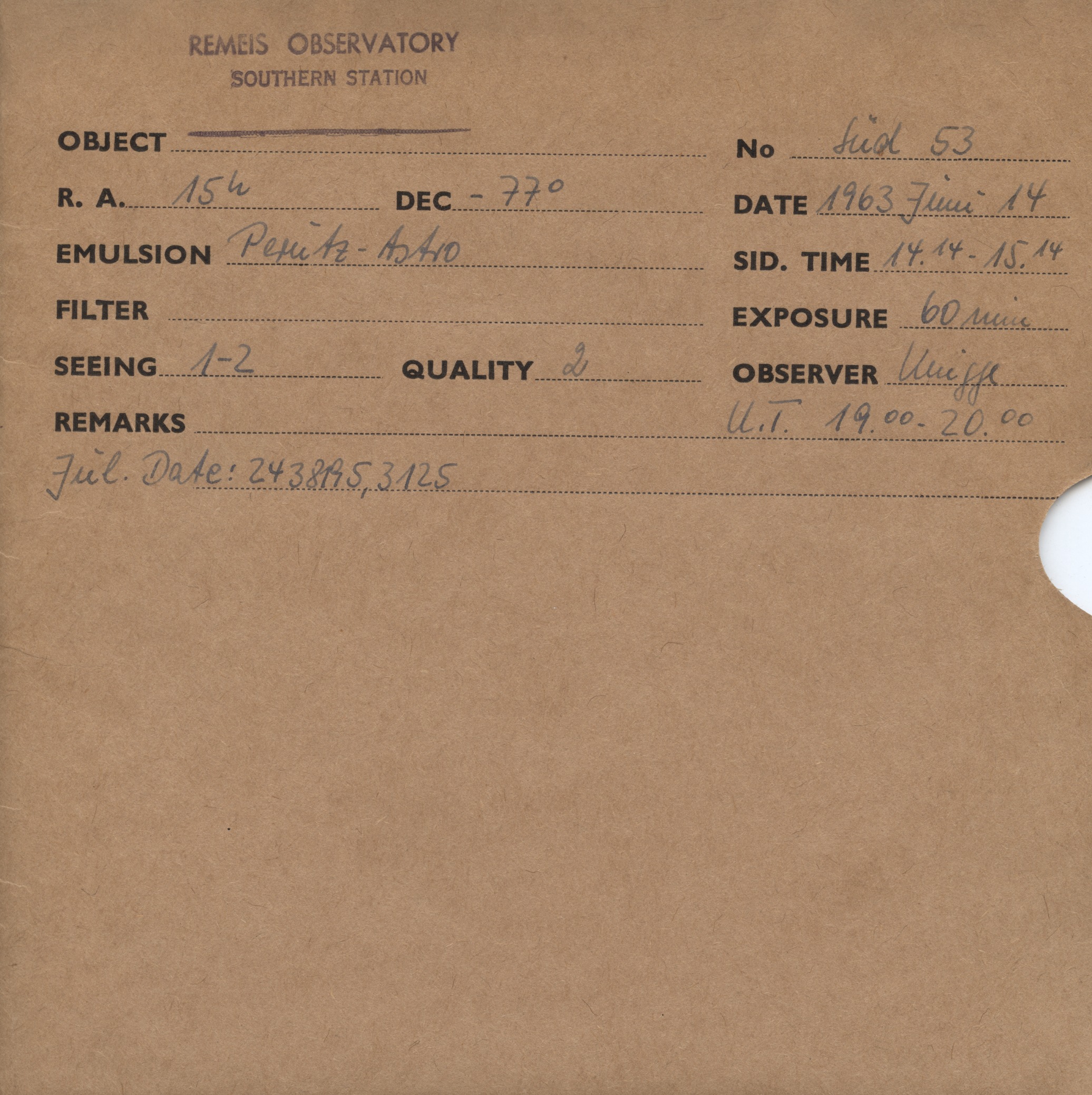 Plate envelope