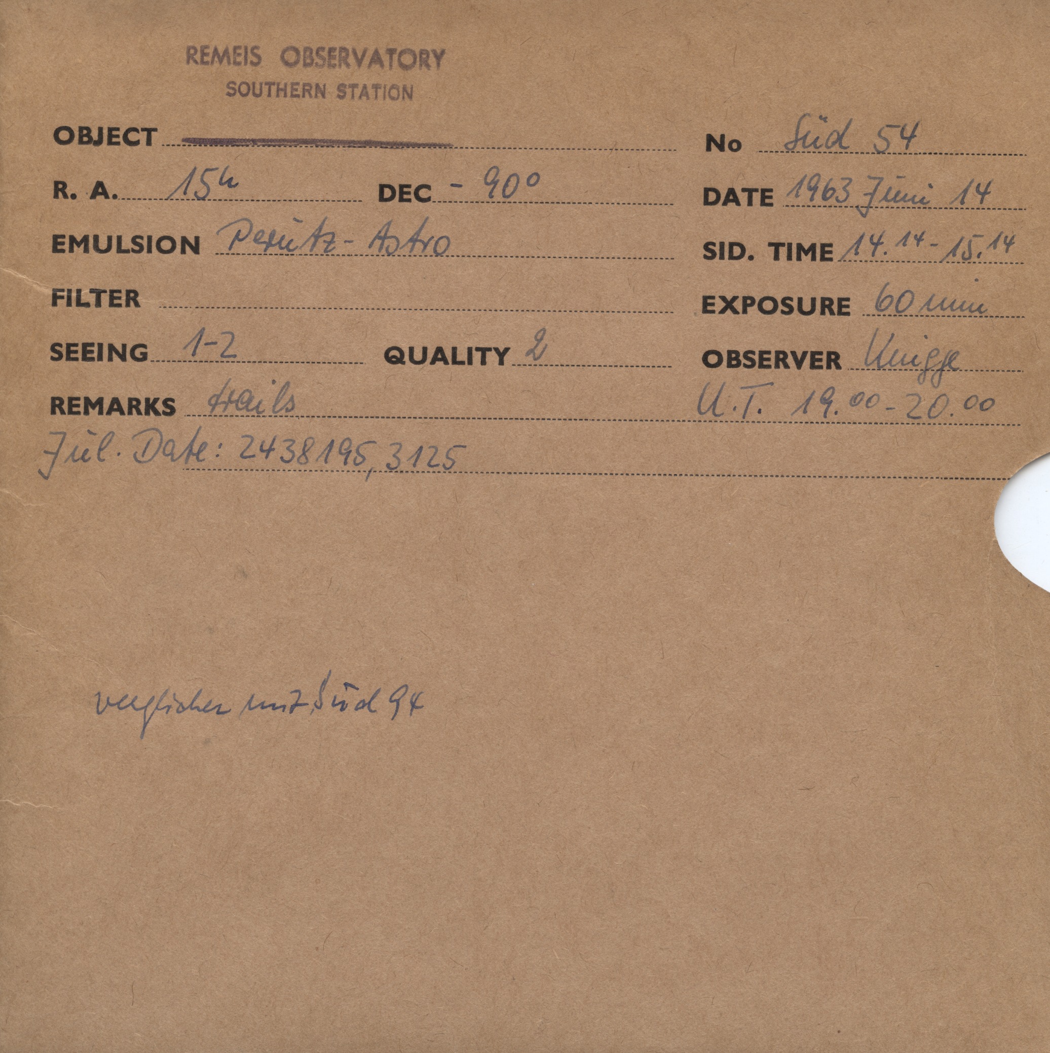 Plate envelope