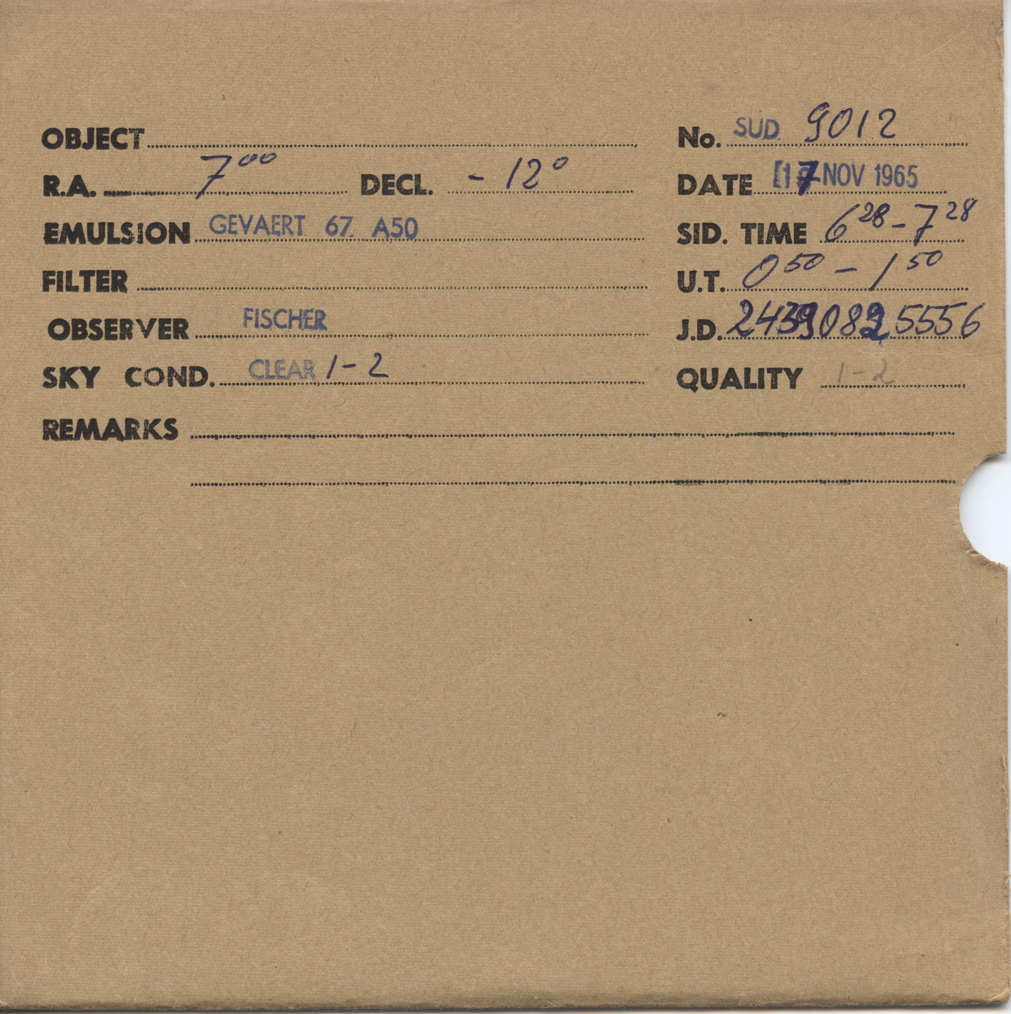 Plate envelope
