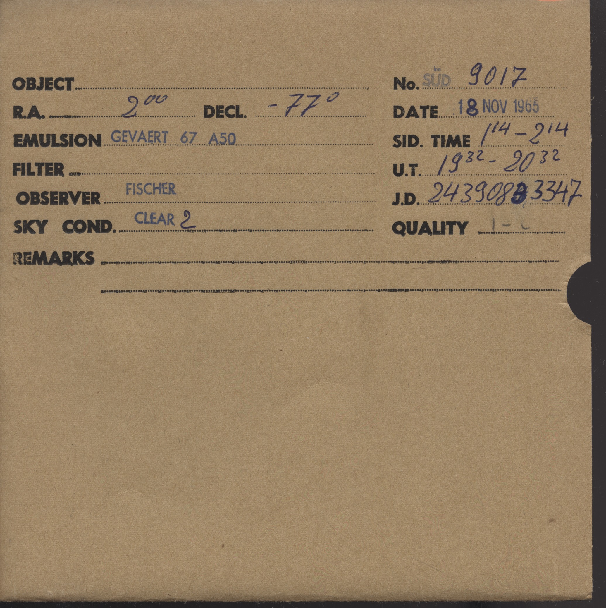 Plate envelope