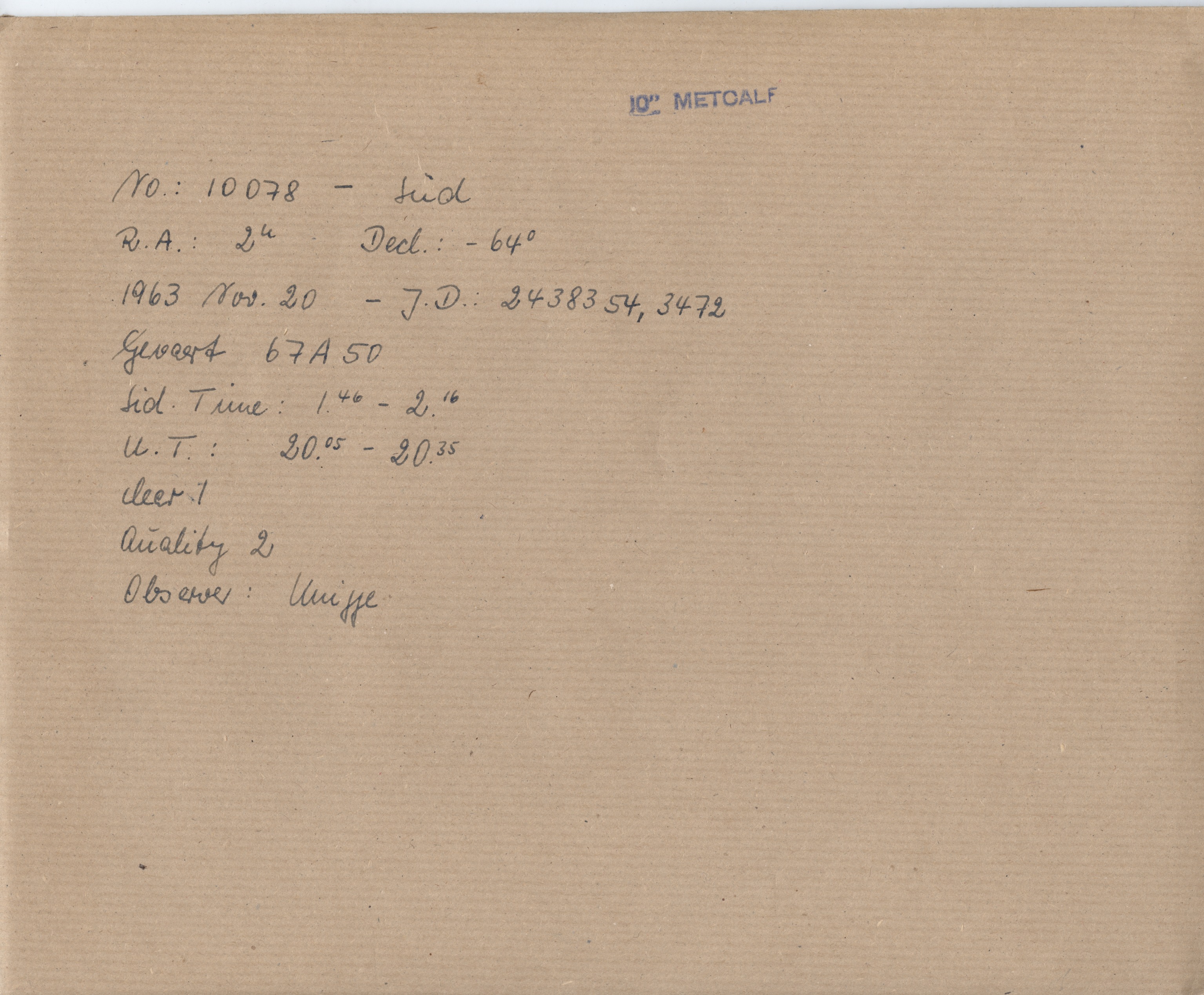 Plate envelope