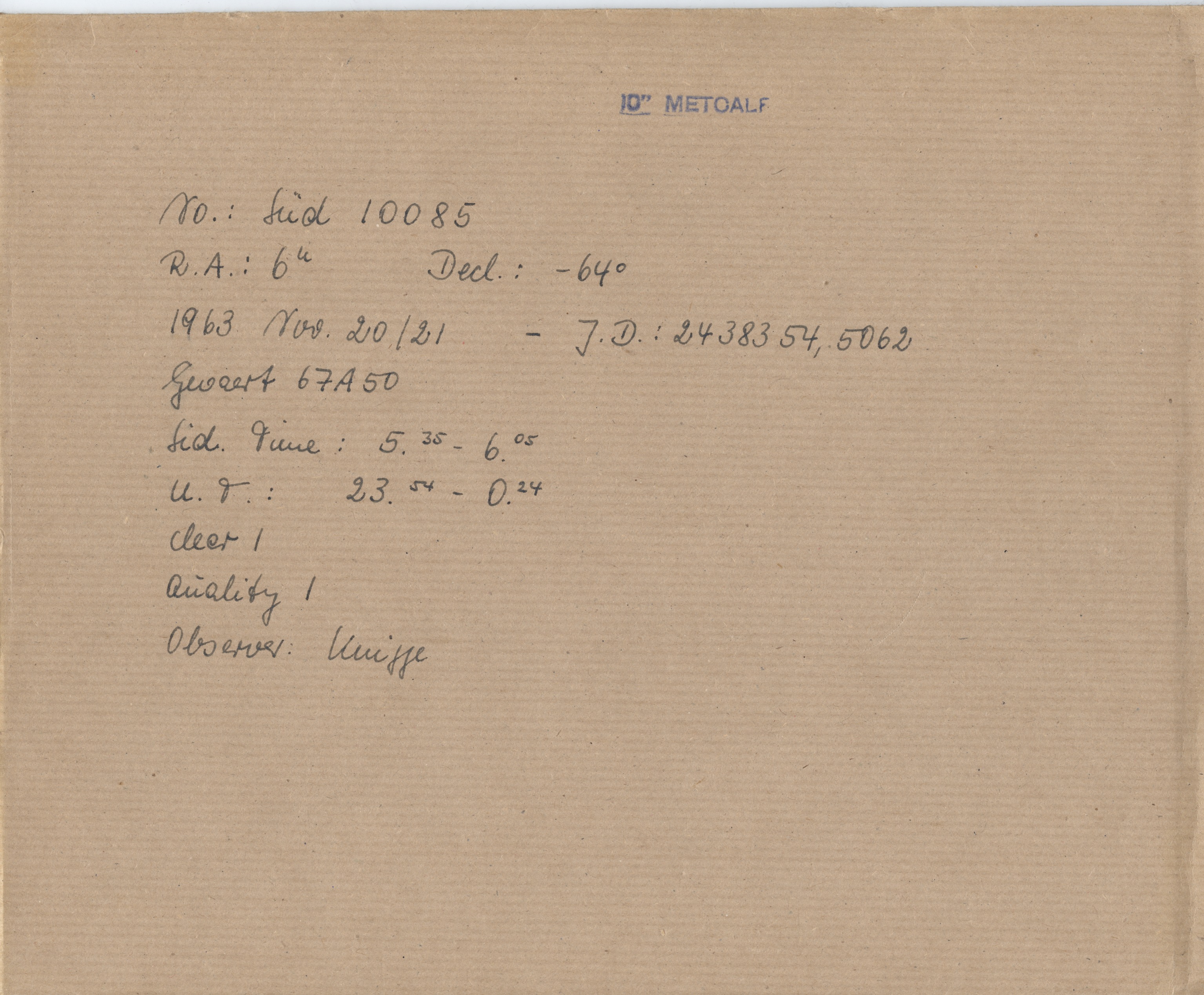 Plate envelope