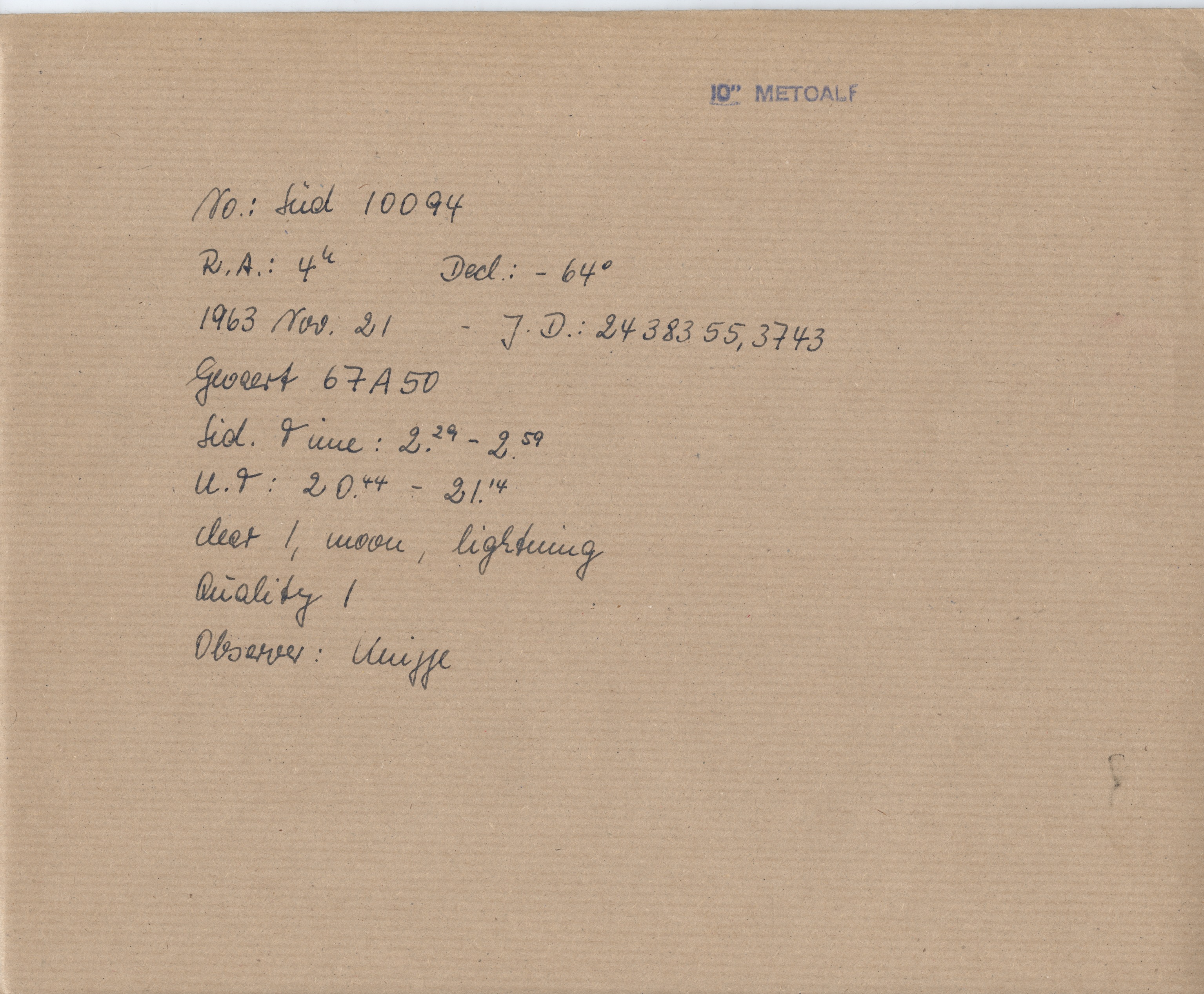 Plate envelope