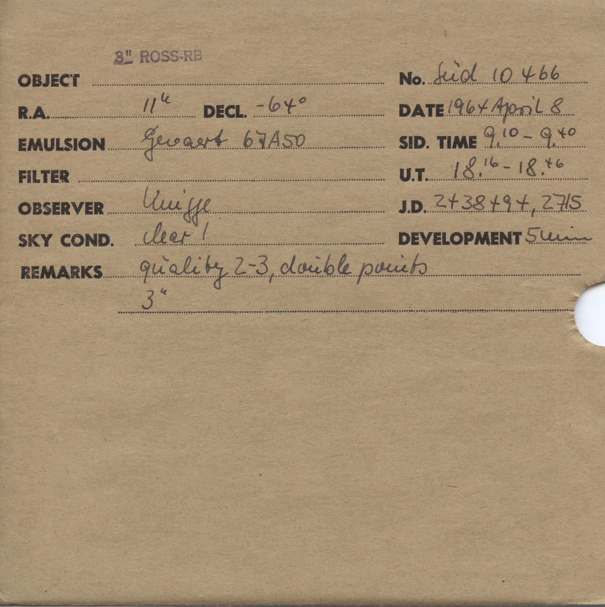 Plate envelope