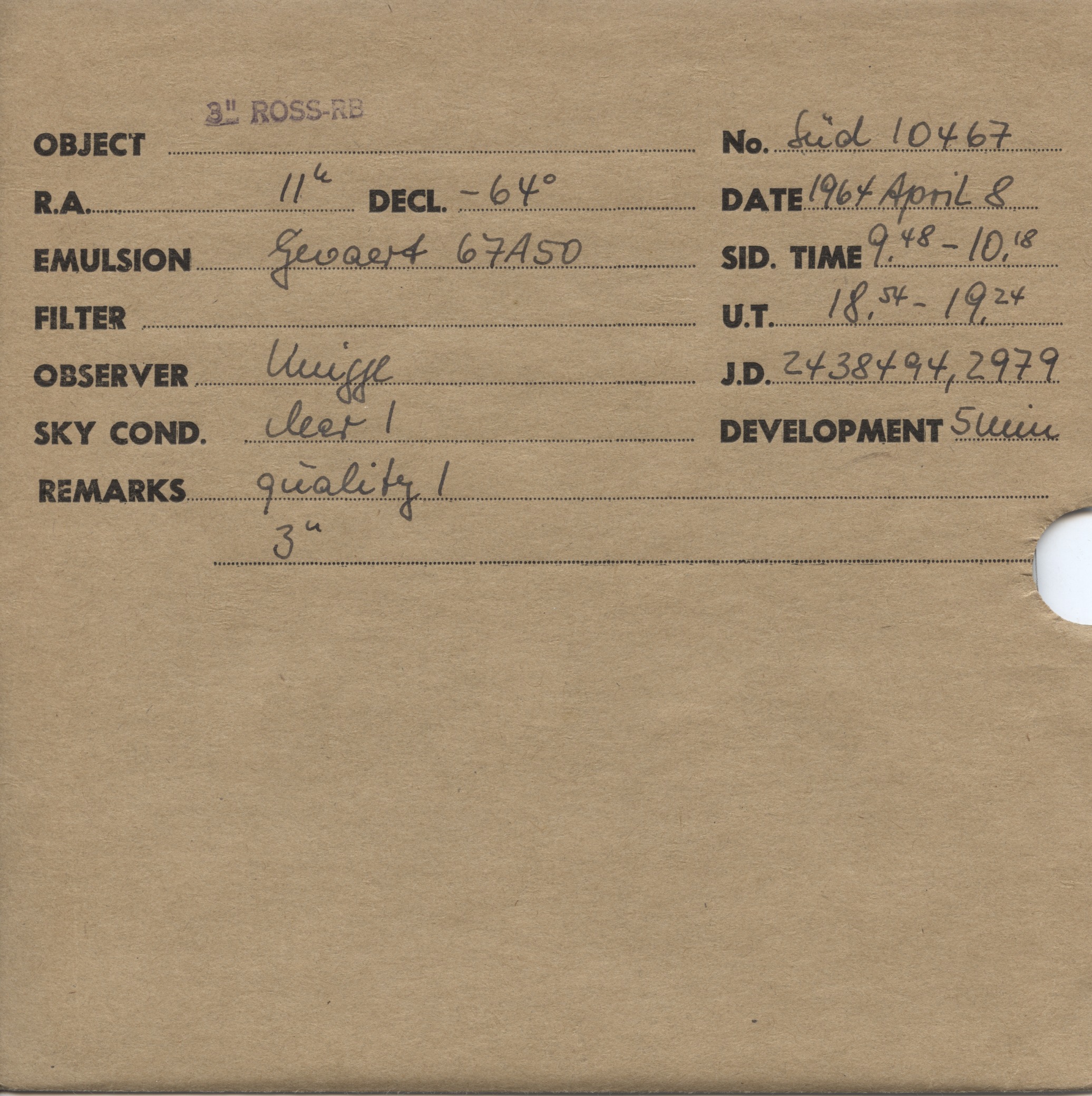 Plate envelope