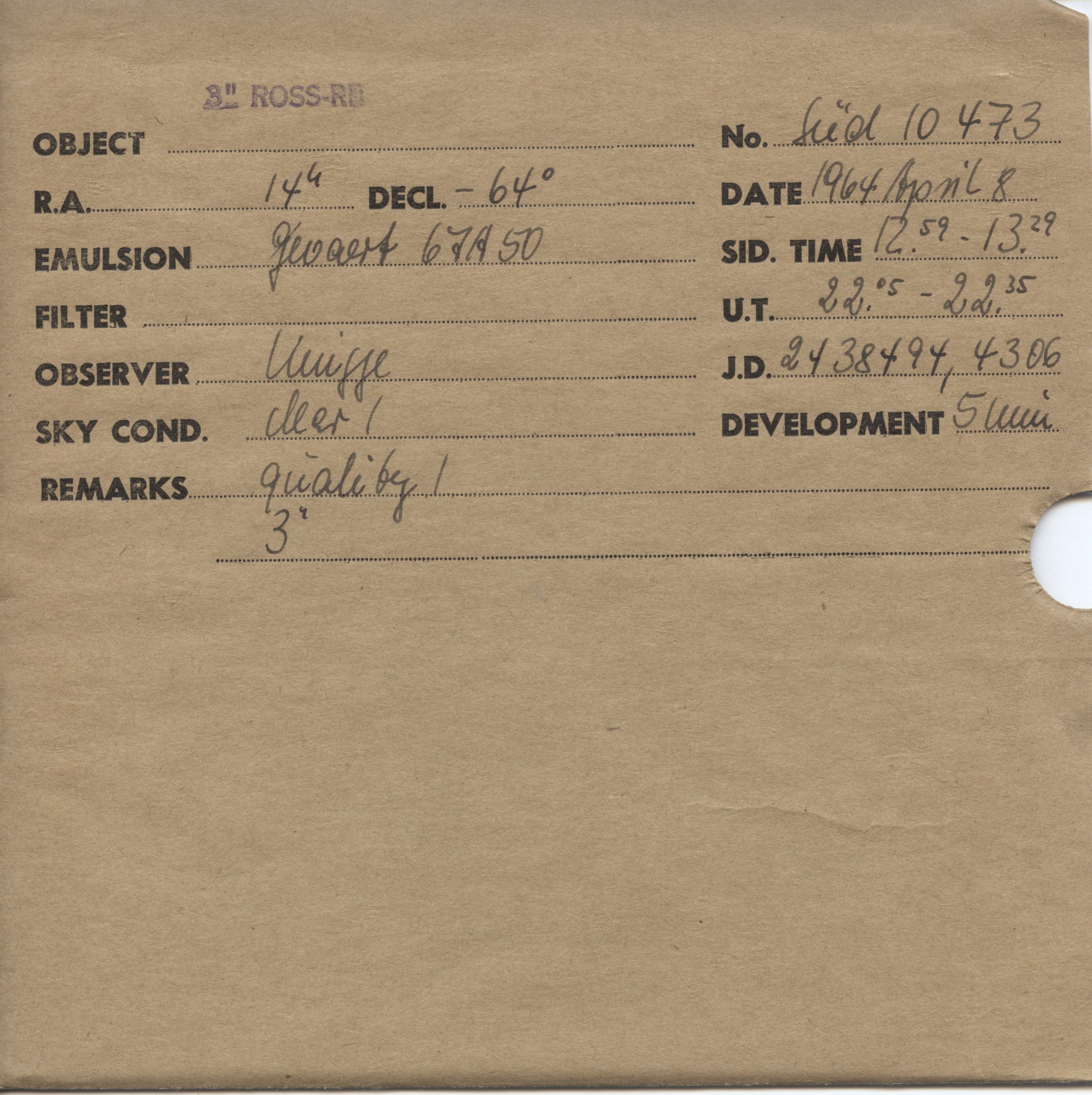 Plate envelope