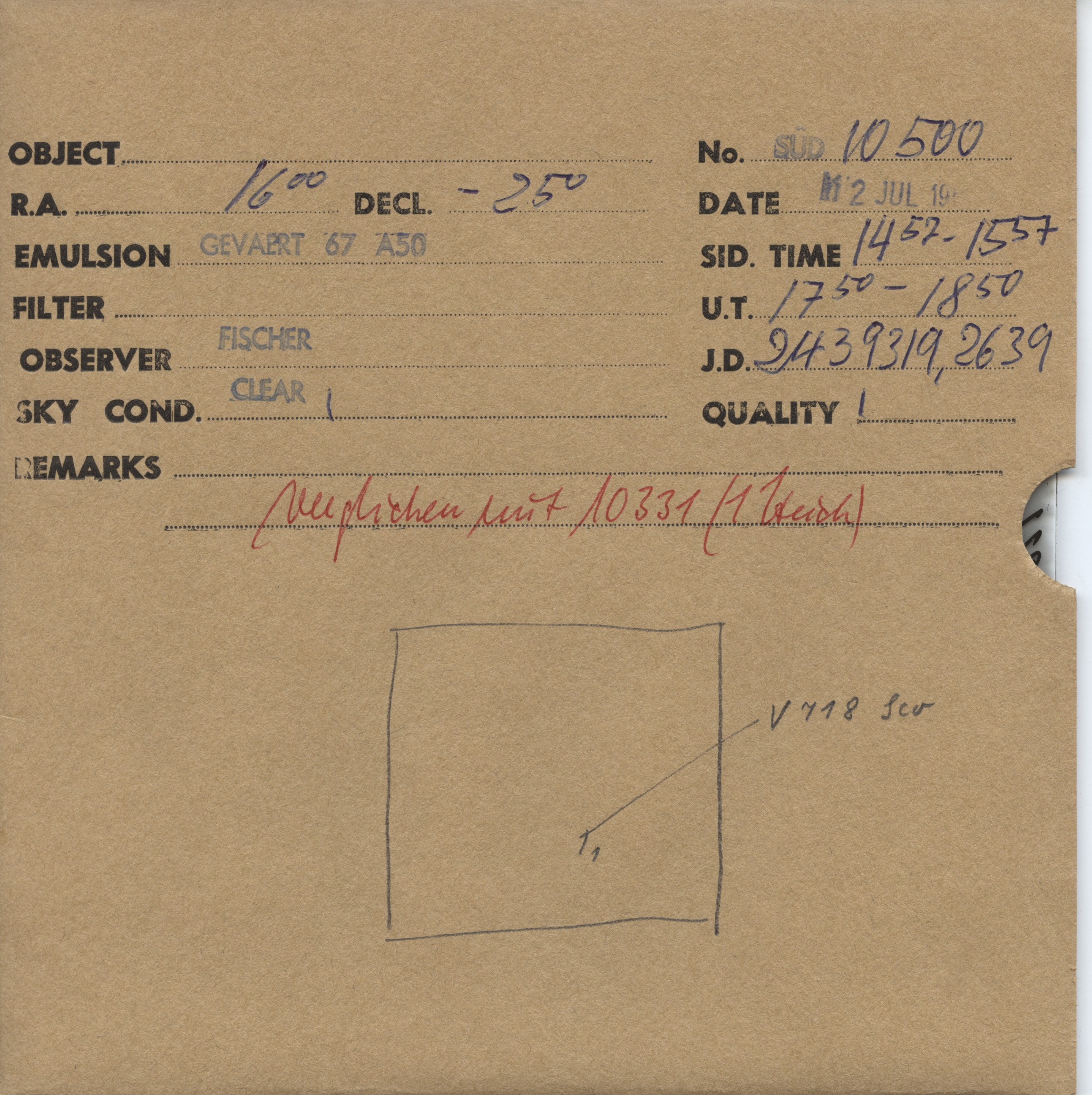 Plate envelope