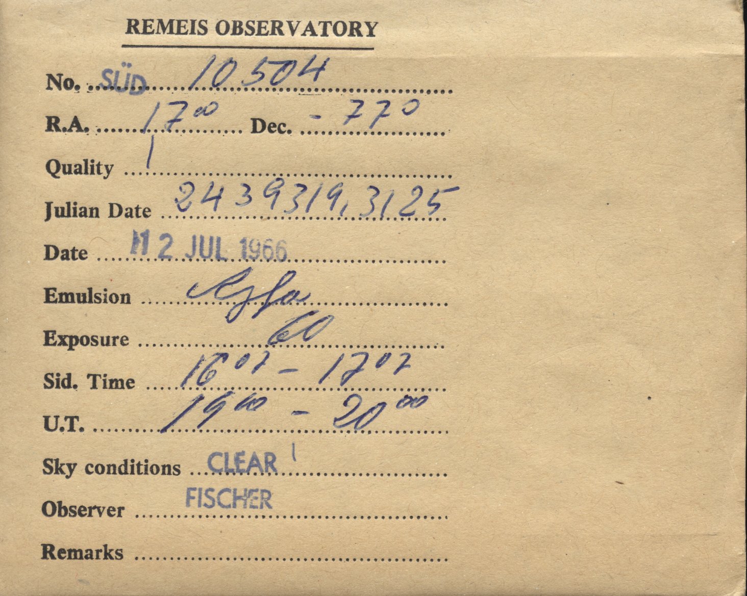 Plate envelope