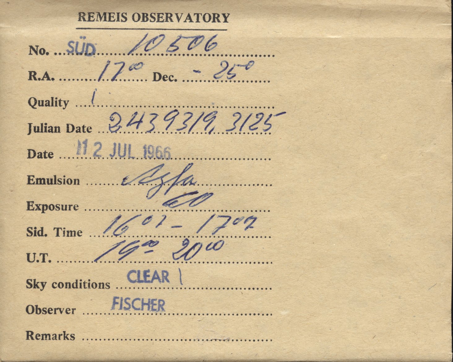 Plate envelope