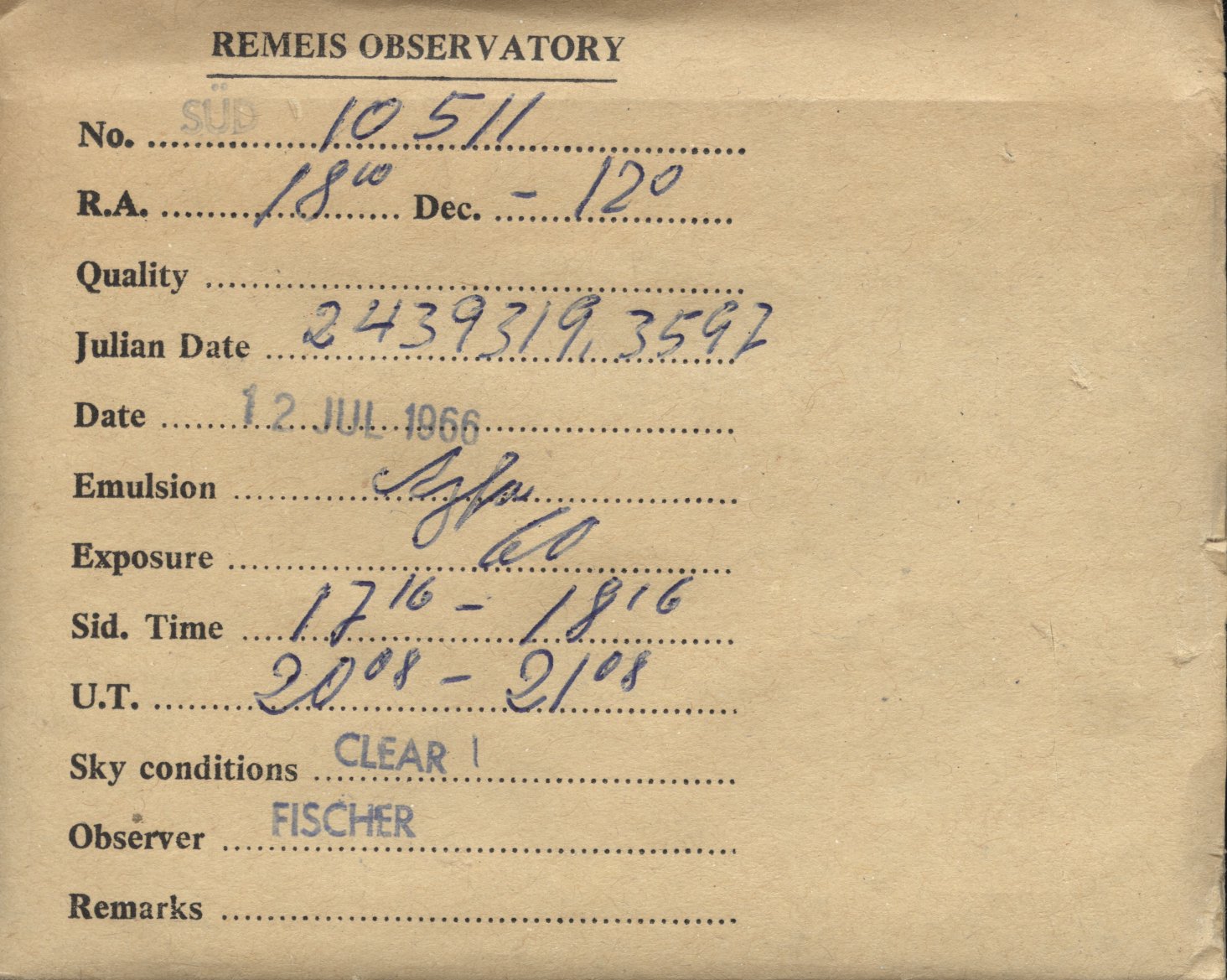 Plate envelope