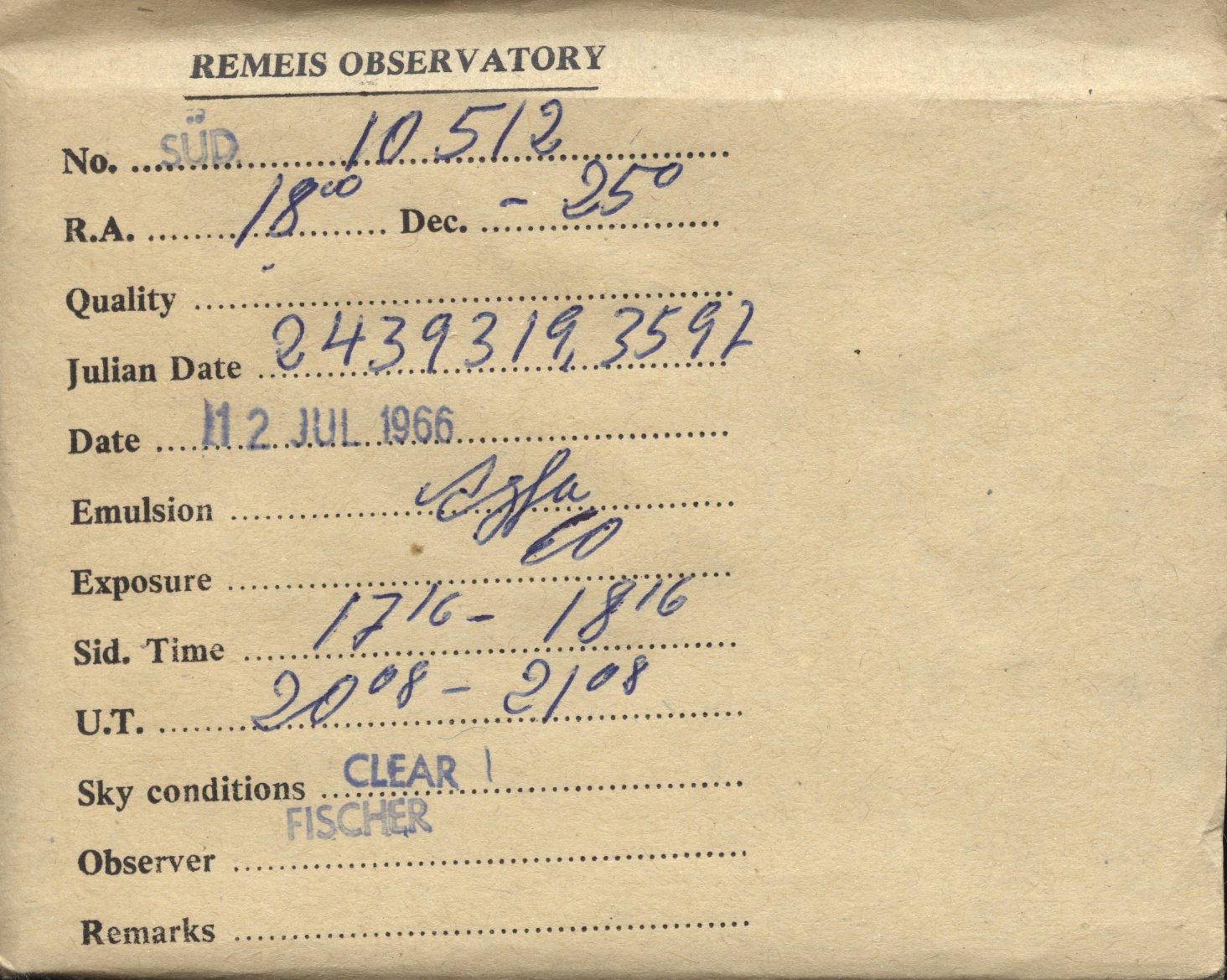 Plate envelope