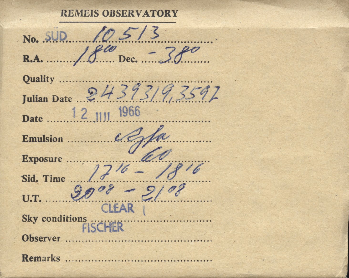 Plate envelope