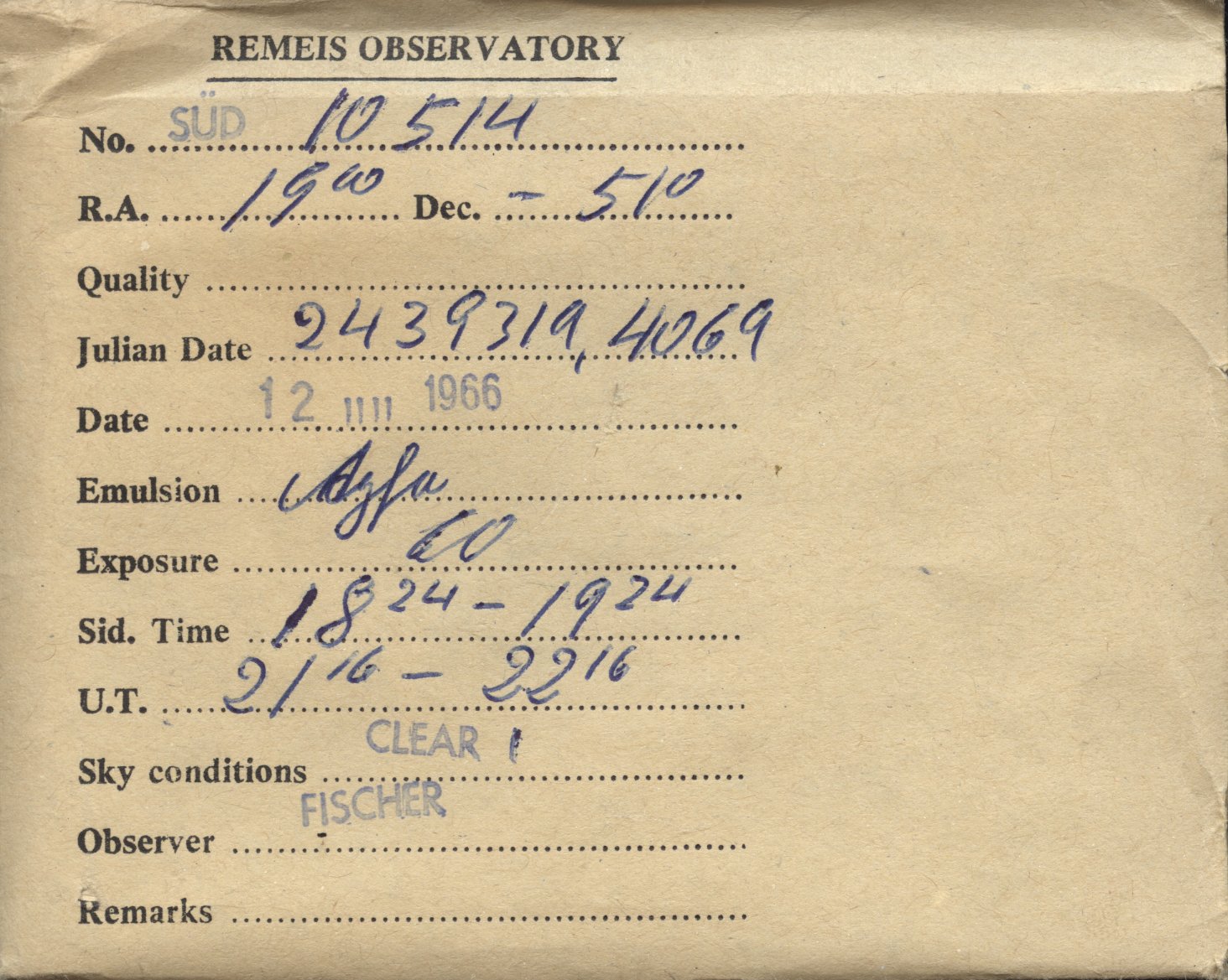 Plate envelope