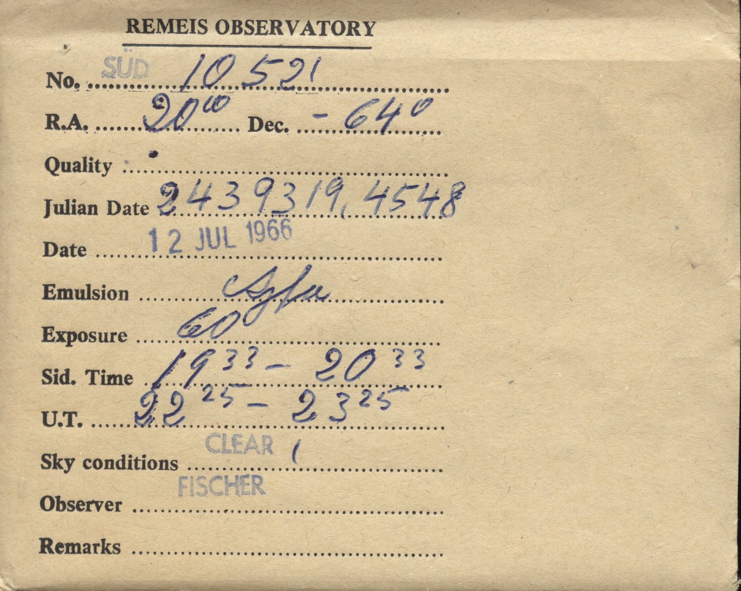 Plate envelope