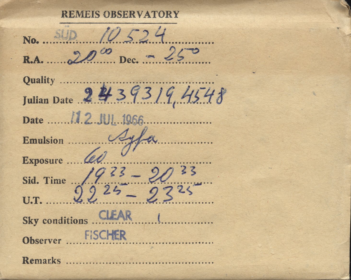 Plate envelope
