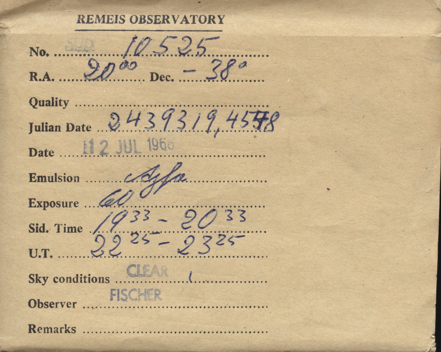Plate envelope
