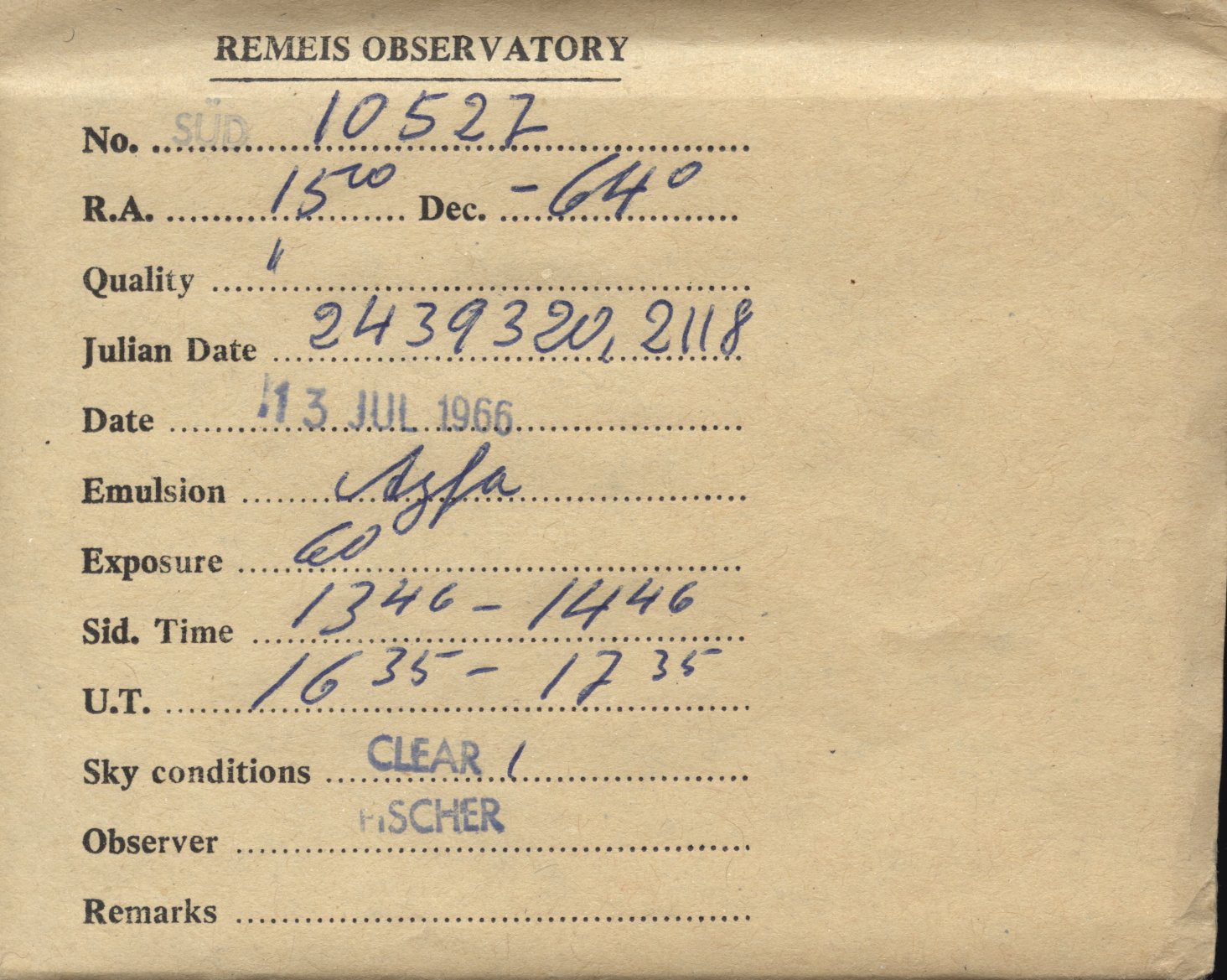 Plate envelope