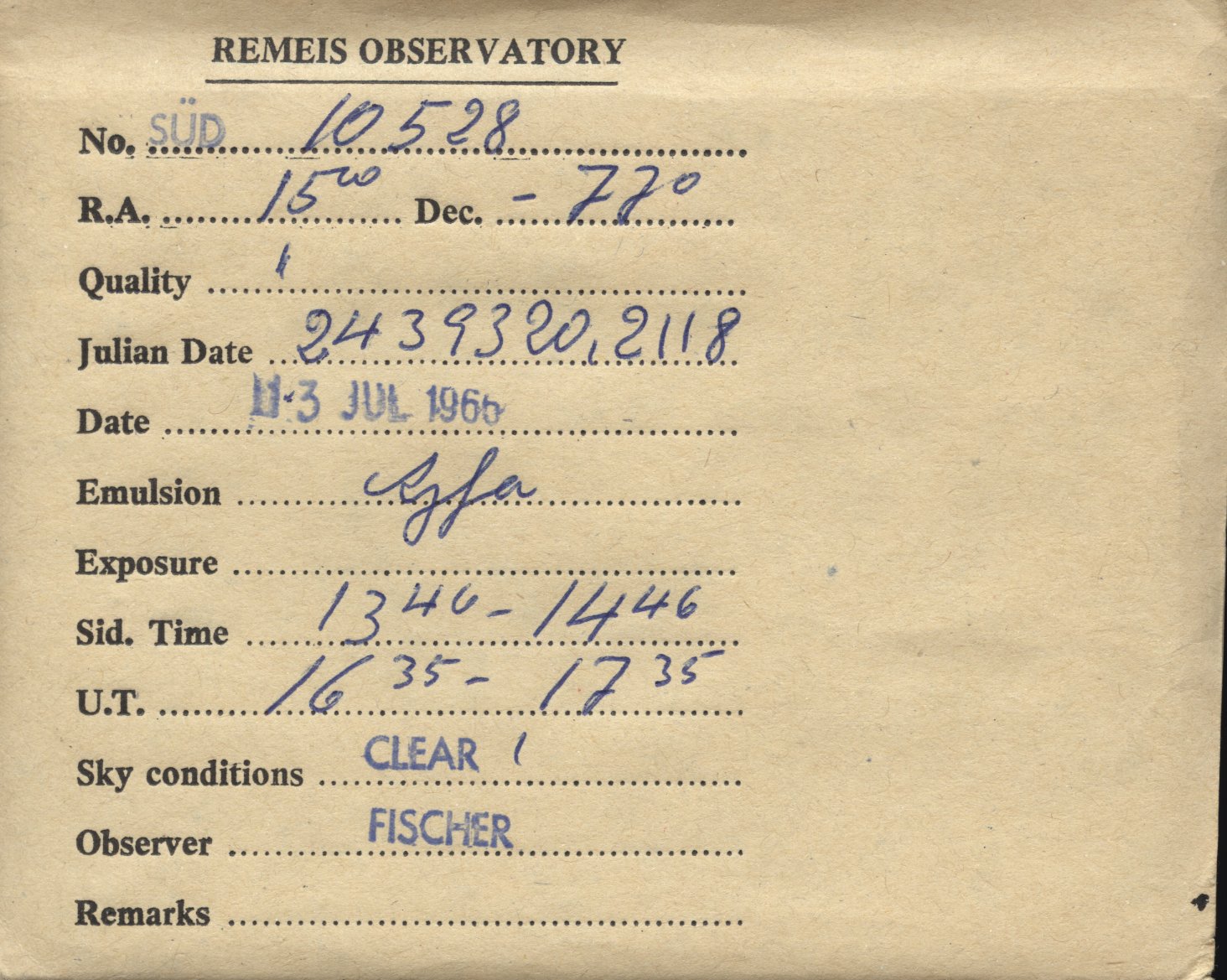 Plate envelope