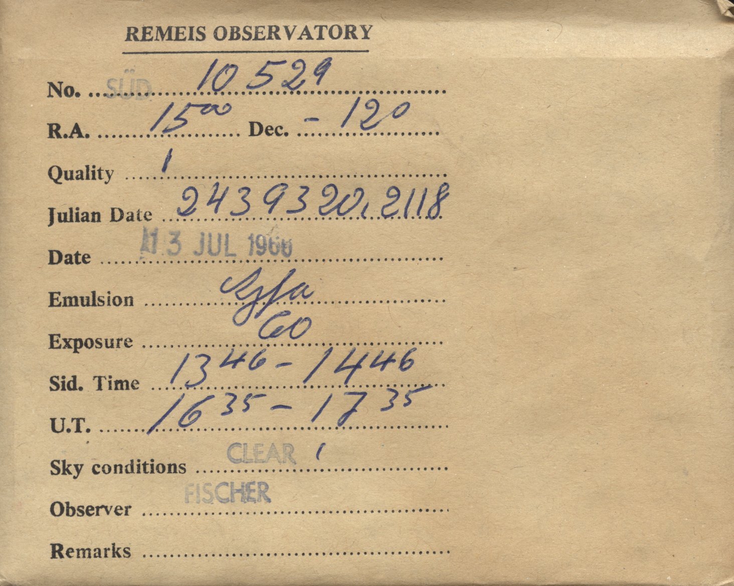 Plate envelope