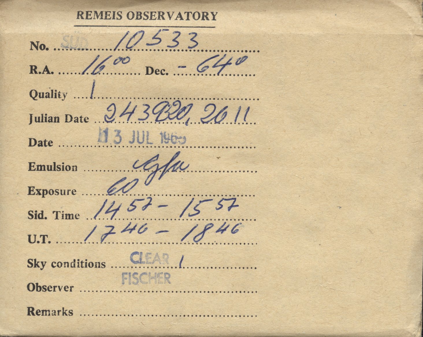 Plate envelope
