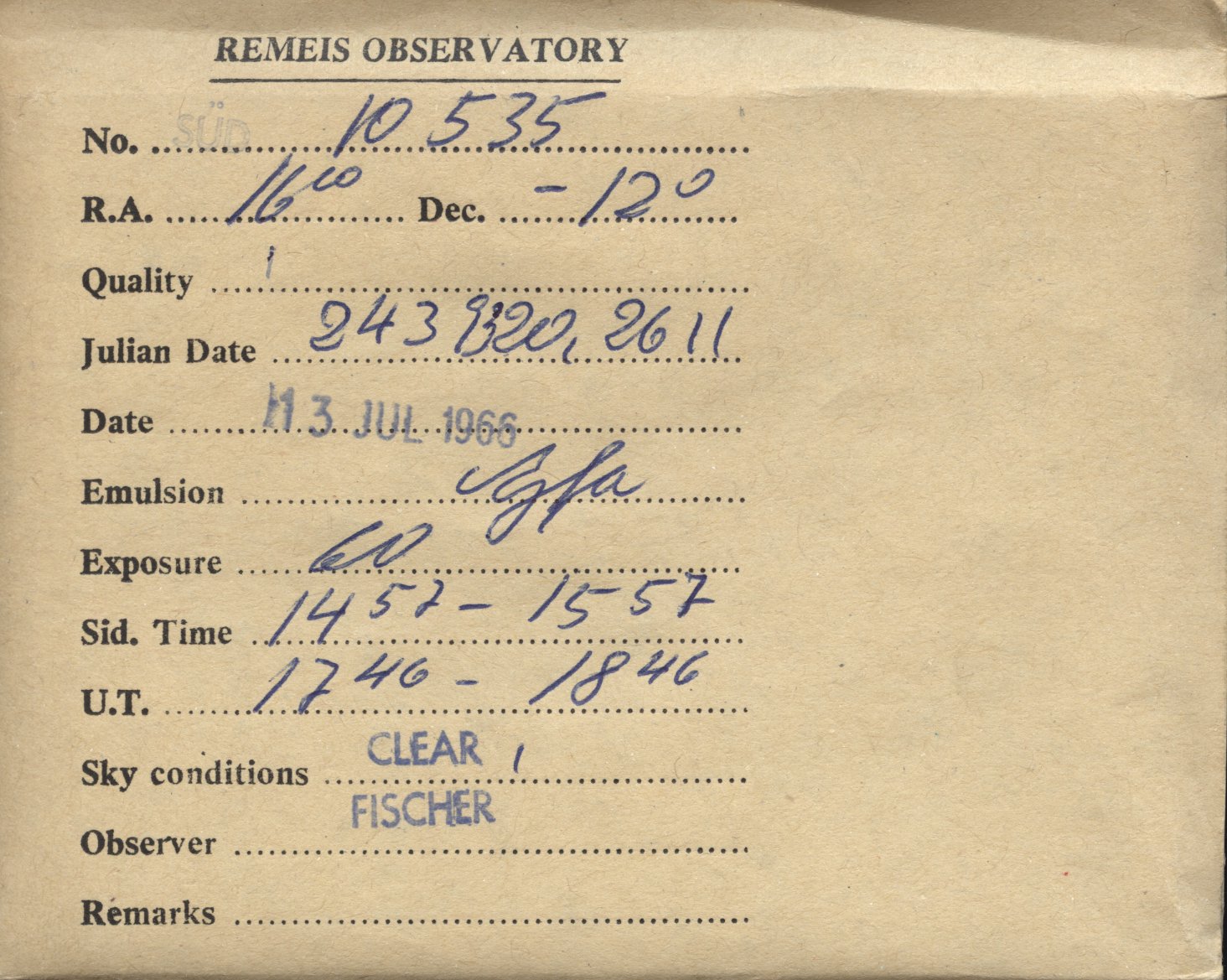 Plate envelope