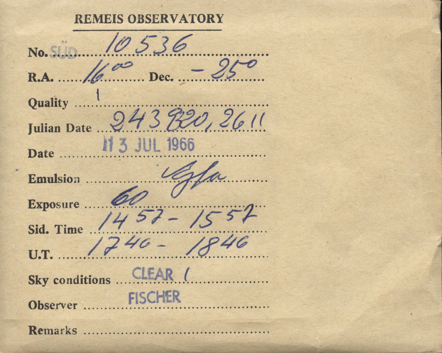 Plate envelope