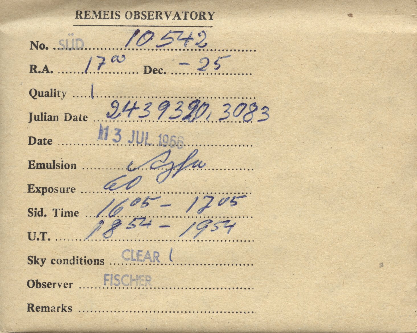 Plate envelope