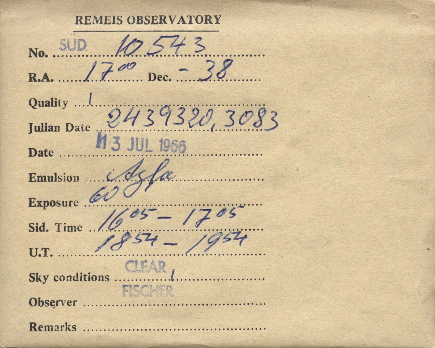 Plate envelope