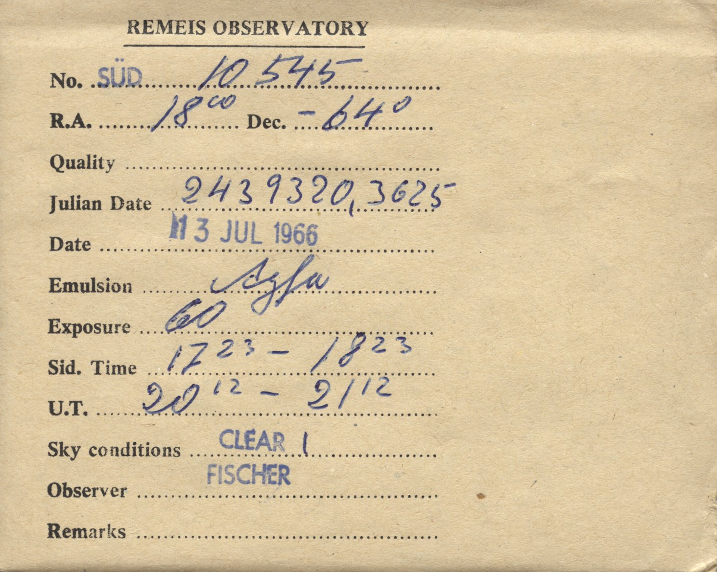 Plate envelope