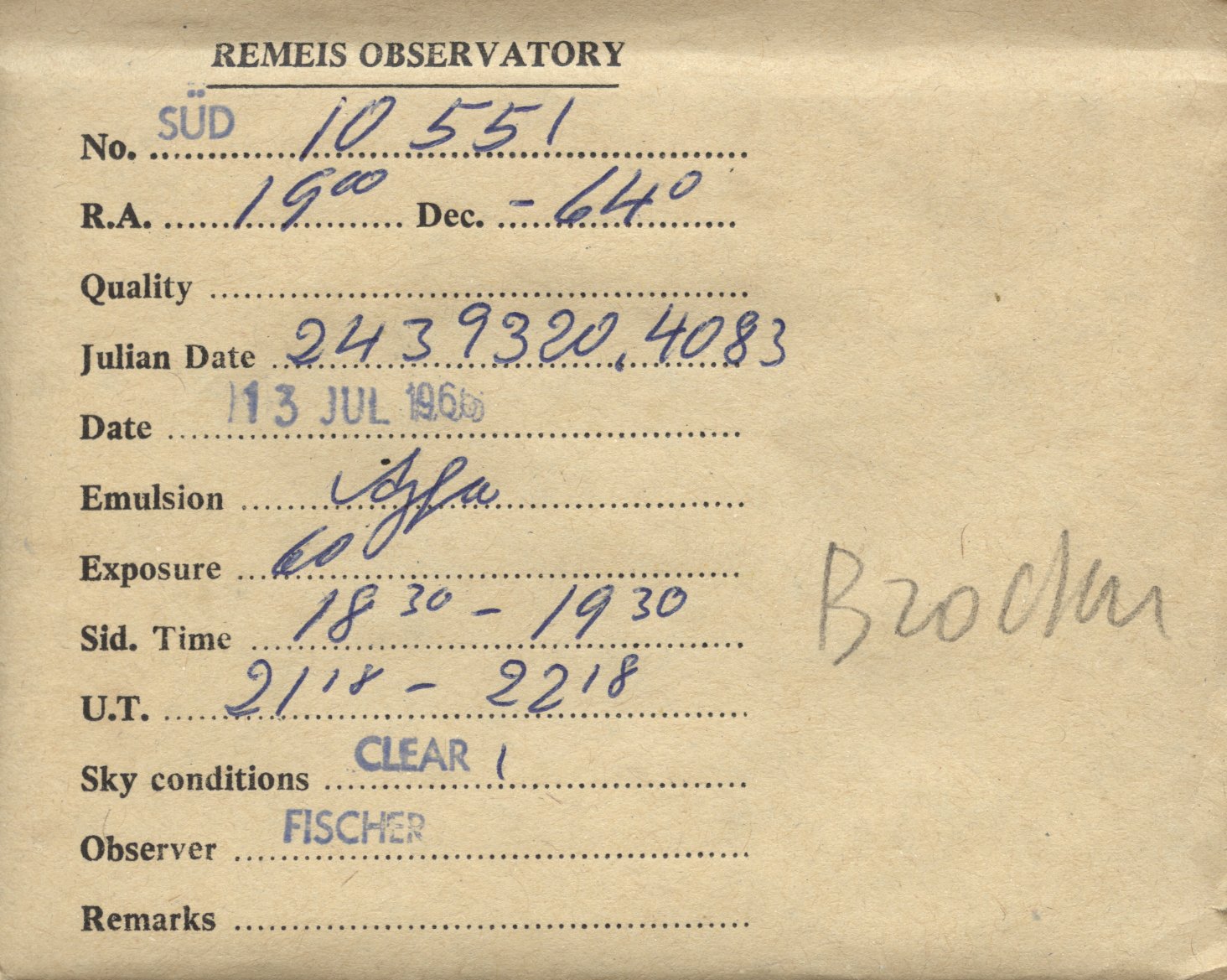 Plate envelope