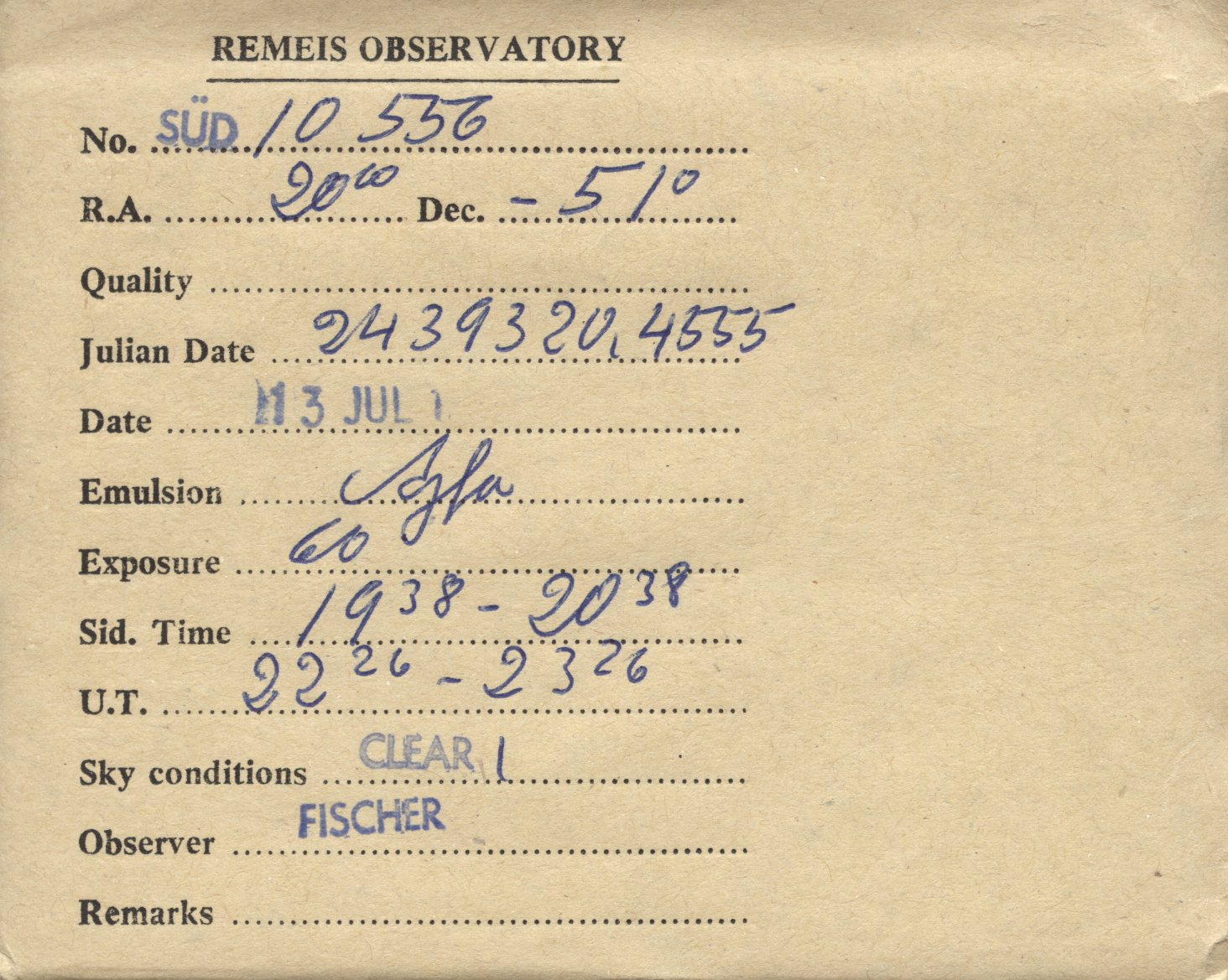 Plate envelope