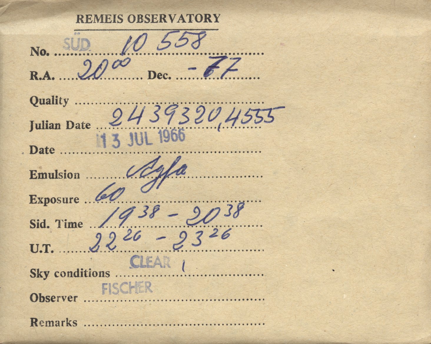 Plate envelope