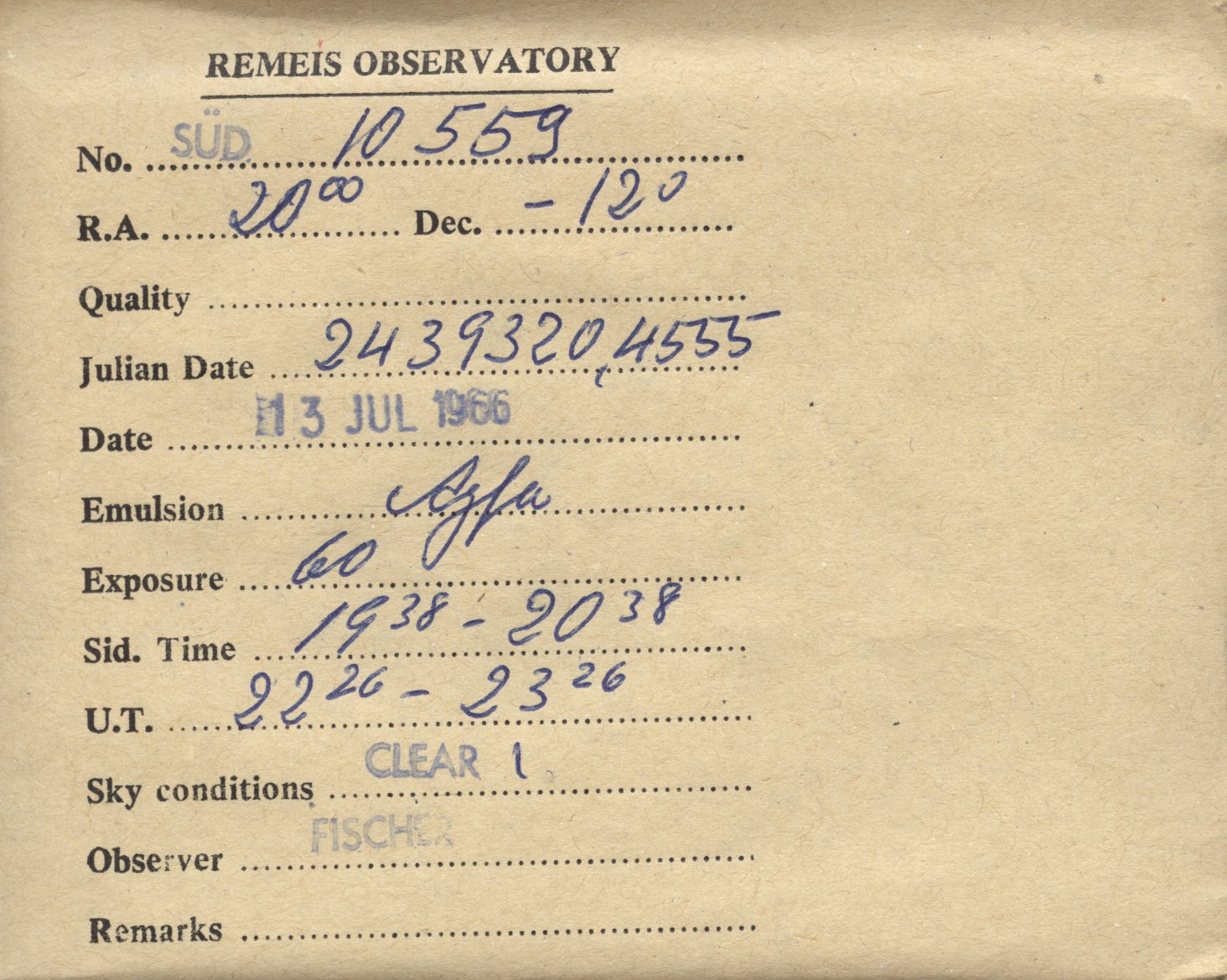 Plate envelope