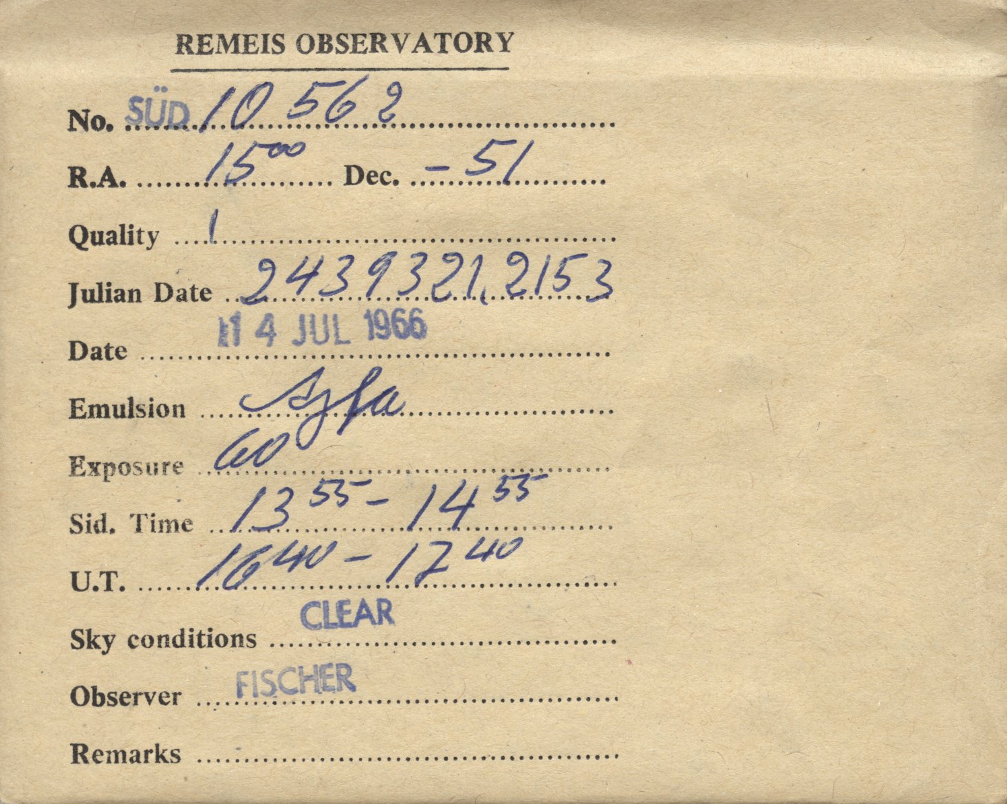 Plate envelope