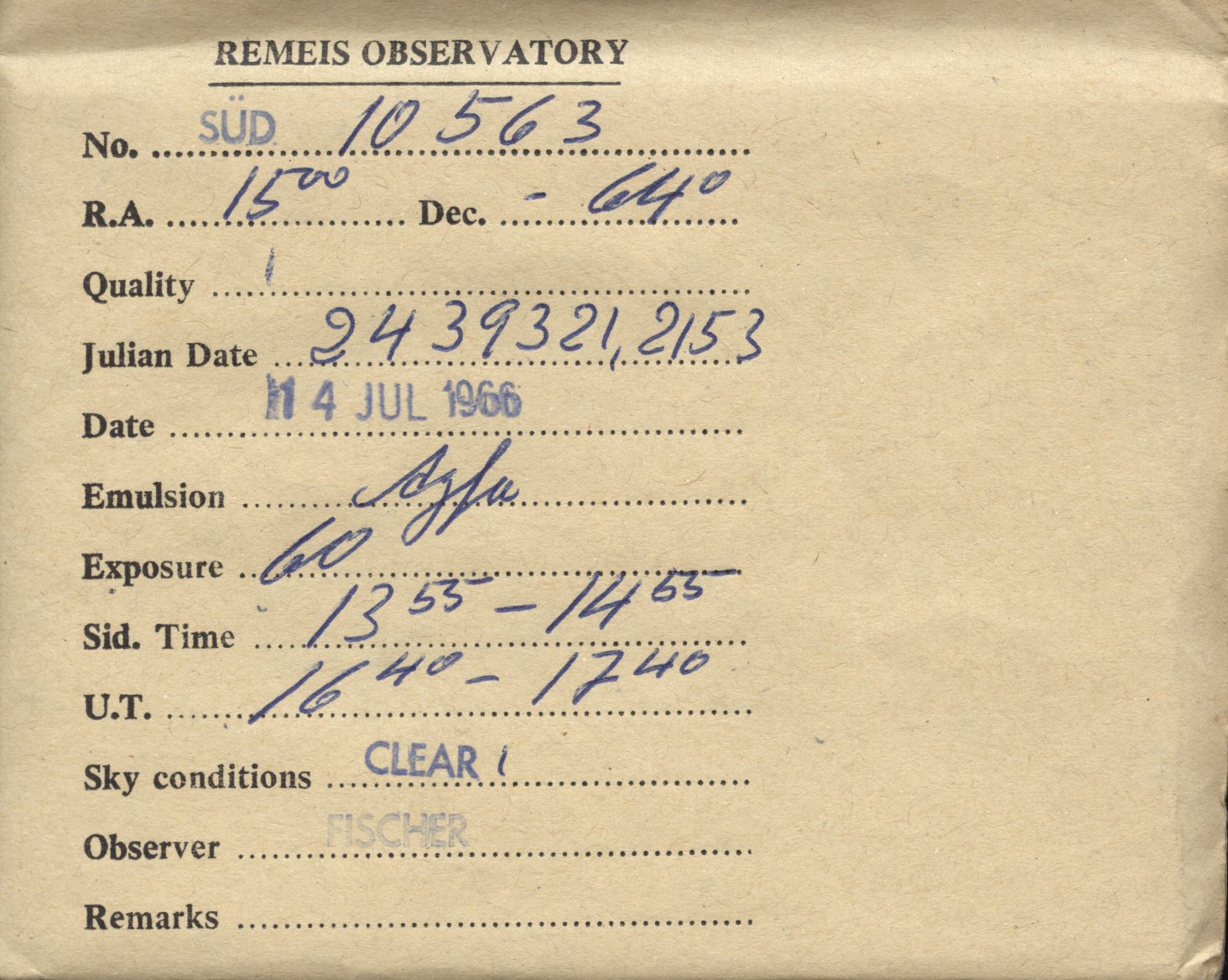 Plate envelope