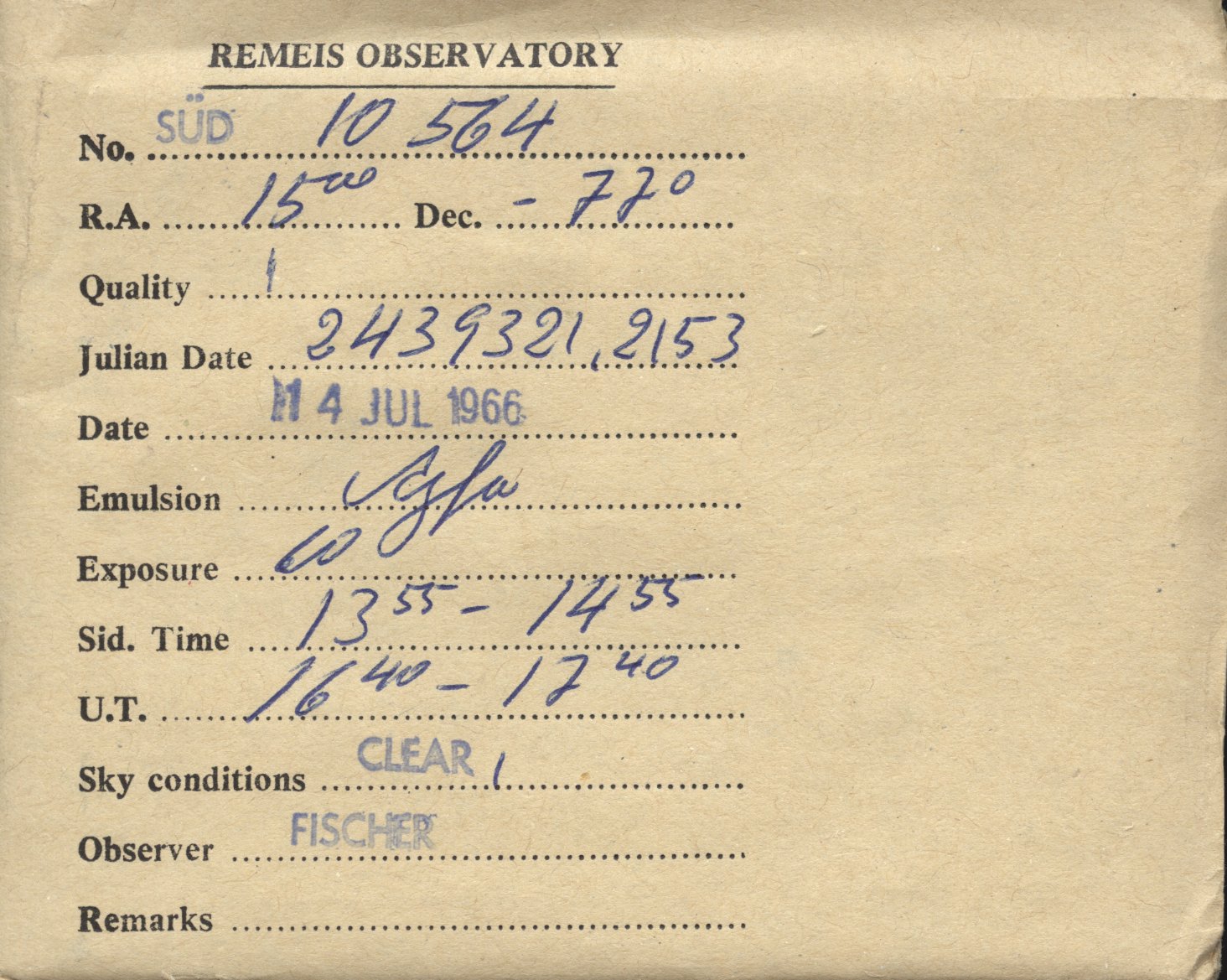 Plate envelope