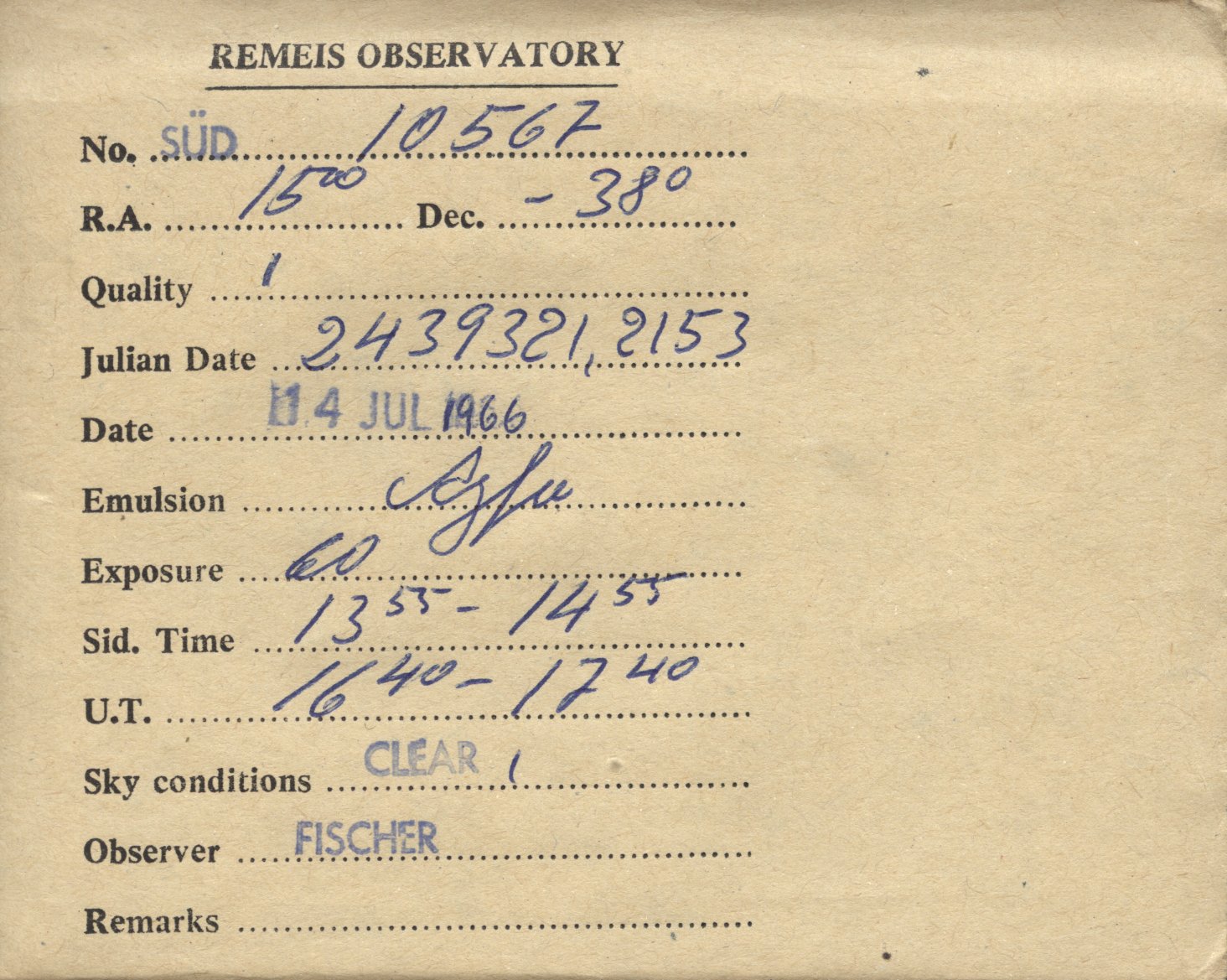 Plate envelope