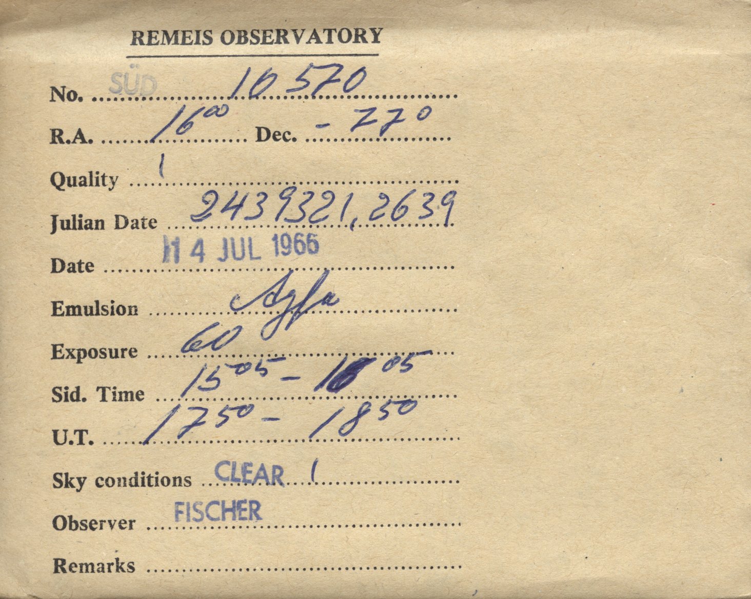 Plate envelope